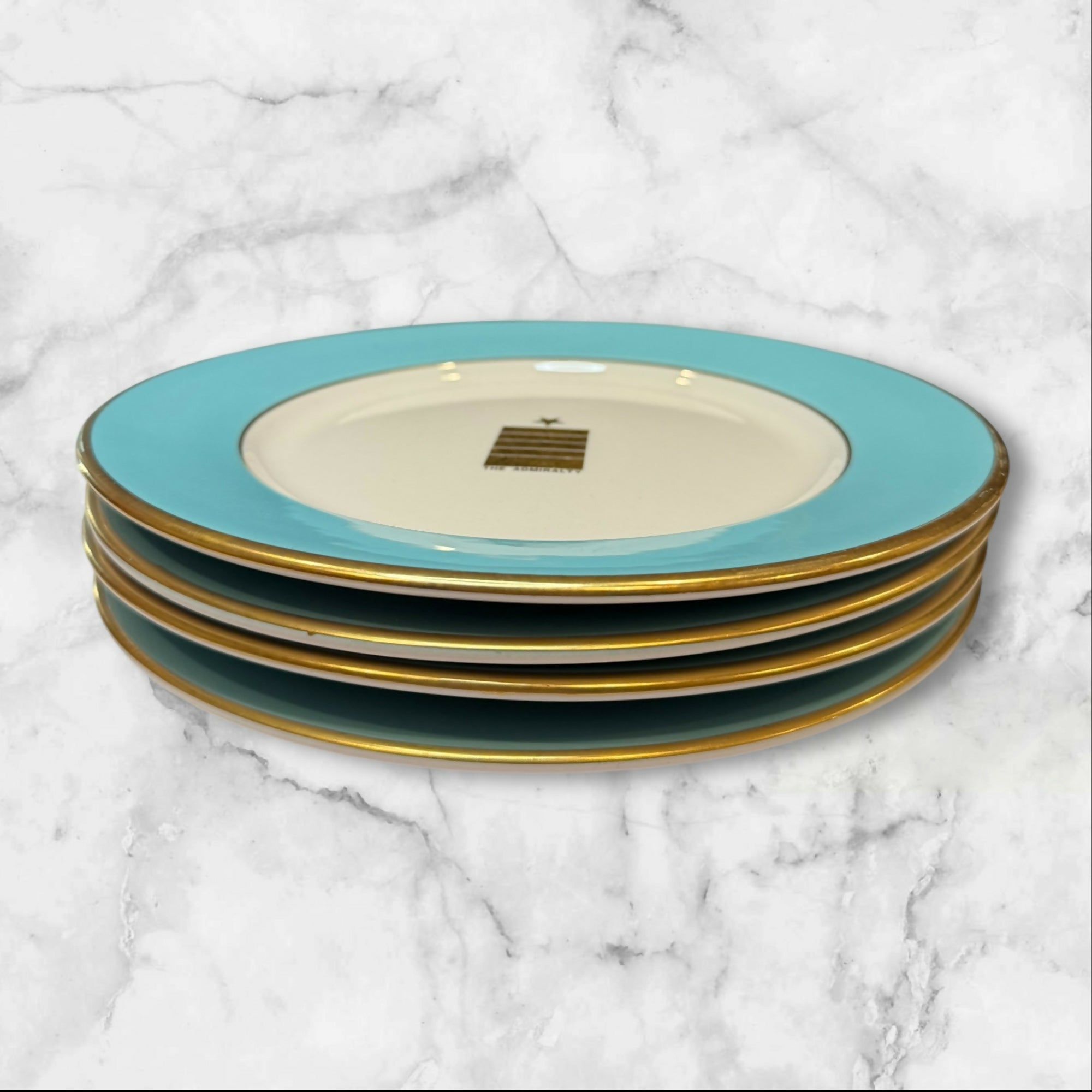 Shenango China US Navy The Admiralty Dinner Plates | Set of 4 | Excellent