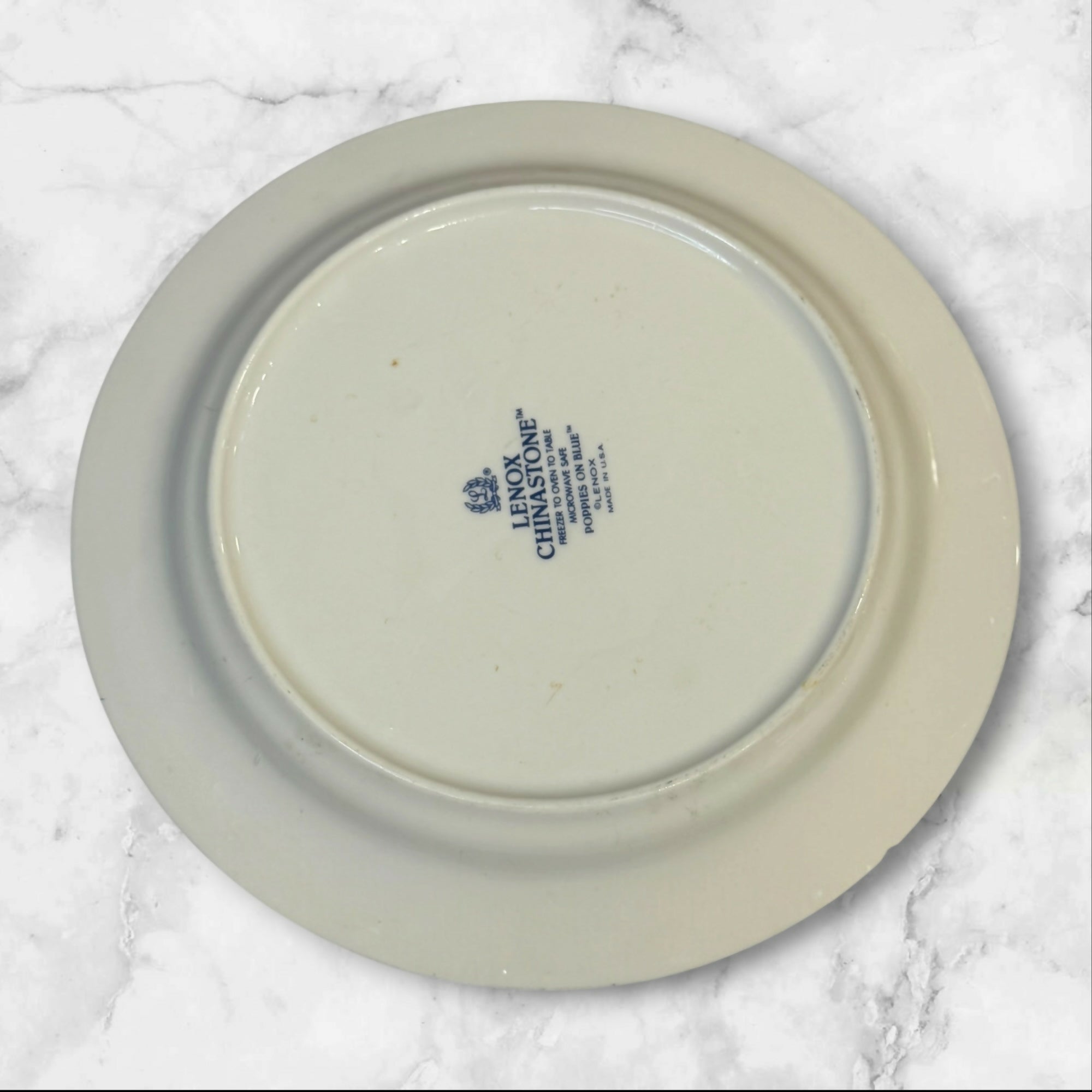 Lenox Poppies on Blue Dinner & Salad Plates | Set of 10 | Great Condition