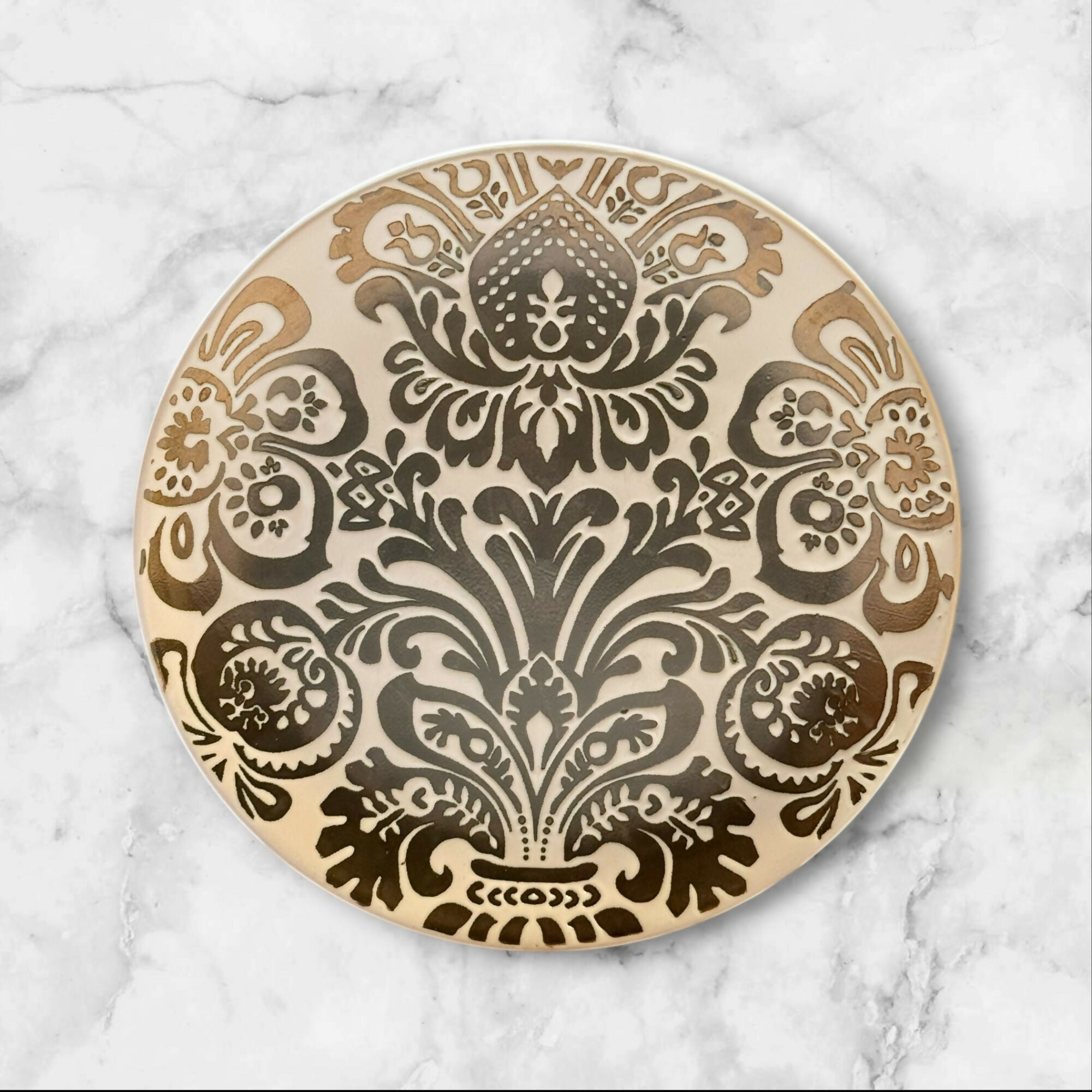 Beekman Home Black & White Floral Salad Plates | Set of 4 | Gently Used