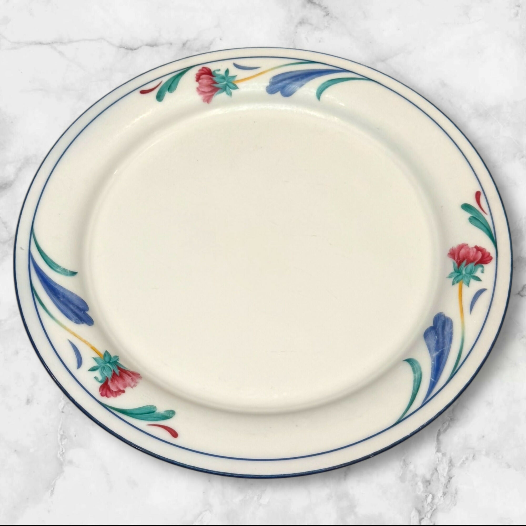 Lenox Poppies on Blue Dinner Plates | Set of 5 | Excellent Condition