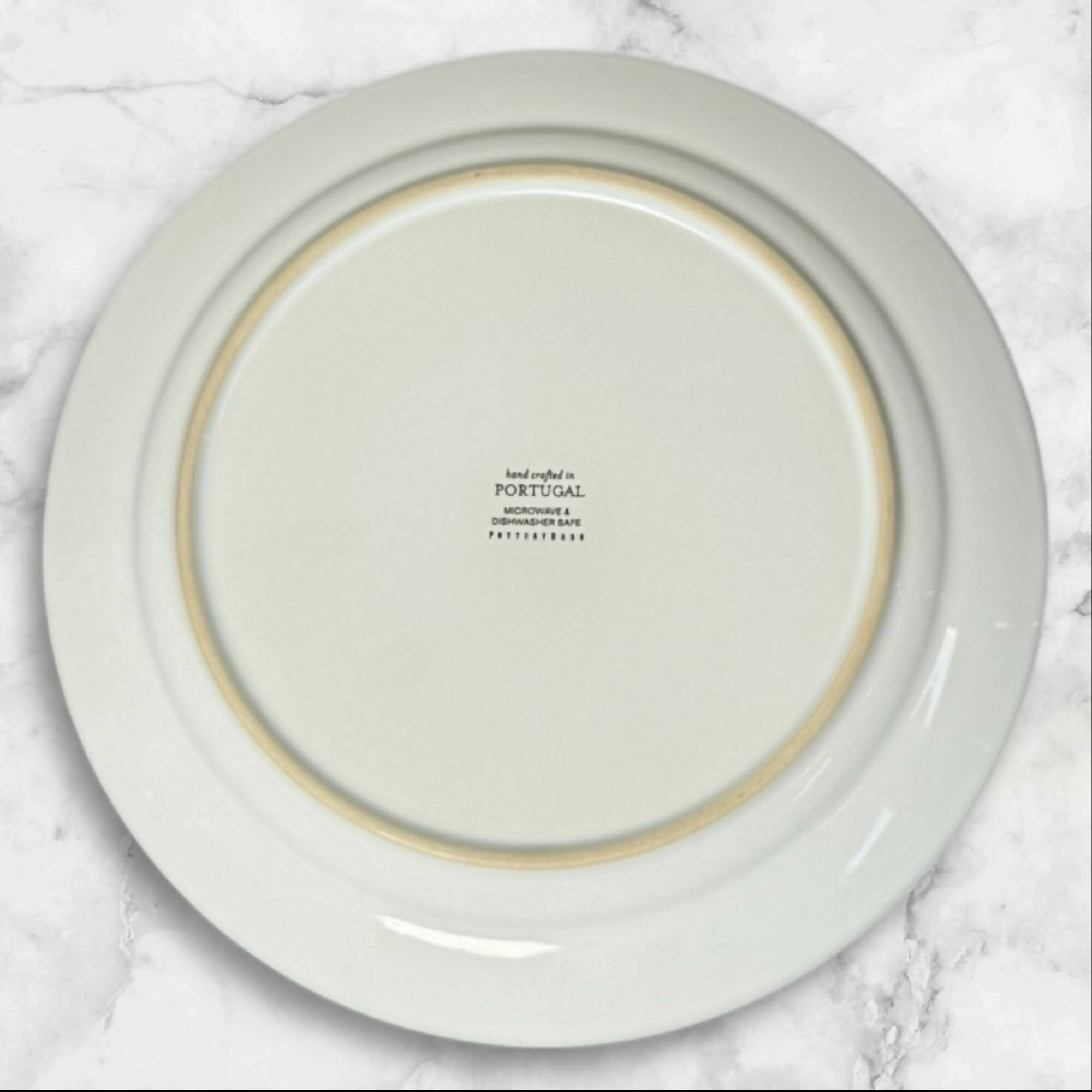 Pottery Barn Cambria Stone White Dinner Plates | Set of 7 | Great Condition