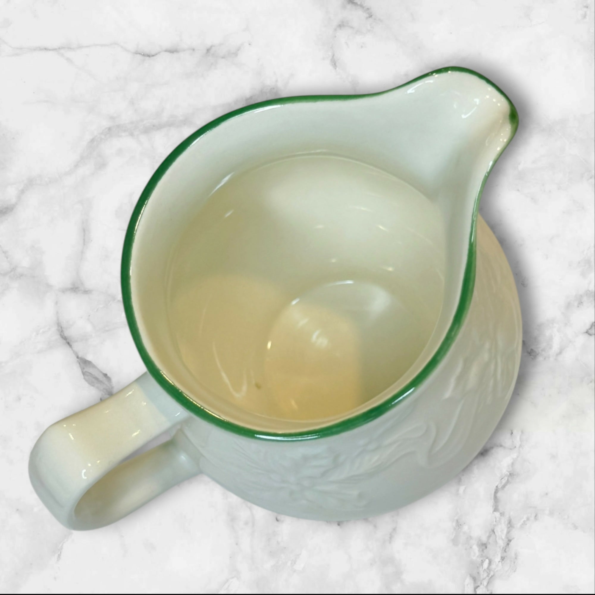 Mikasa Holiday Season Creamer | Embossed Stoneware | Excellent Condition