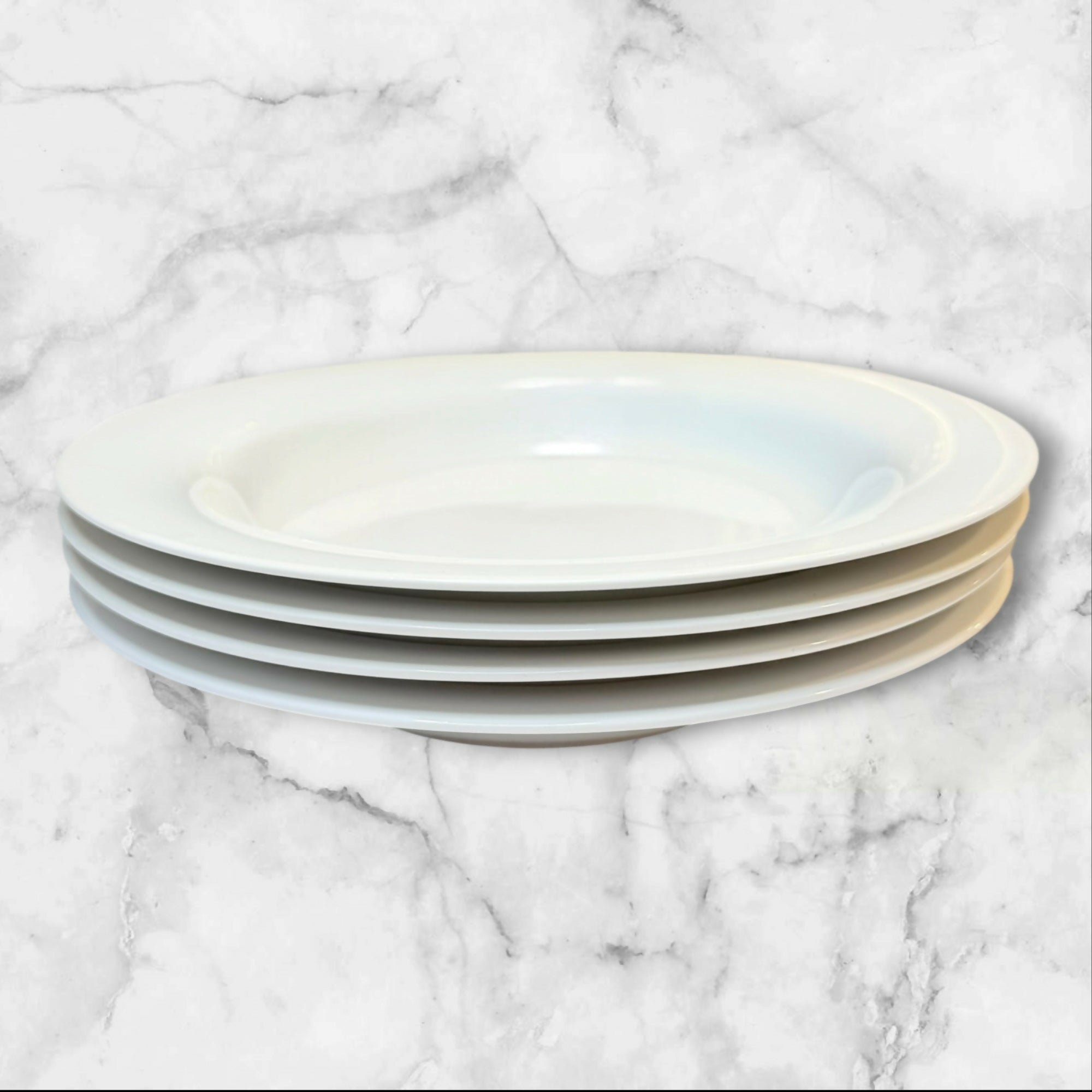 Crate & Barrel Aspen Coupe Low Bowls | Set of 4 | Excellent Condition