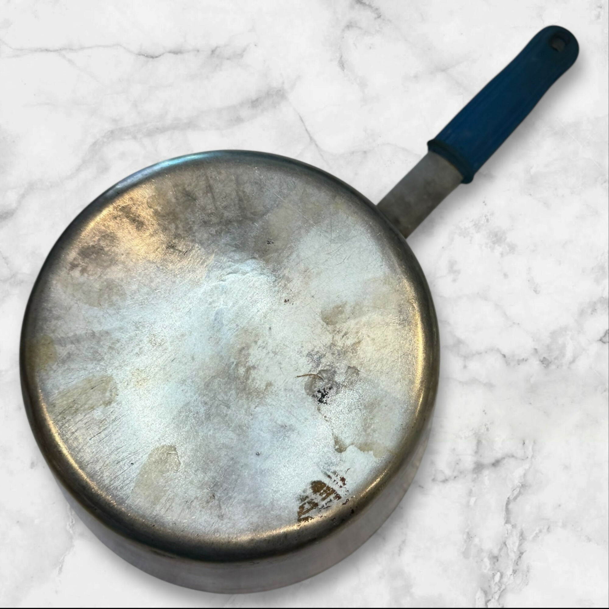 NSF 1 Liter Aluminum Saucepan Blue Handle | Commercial Grade | Used