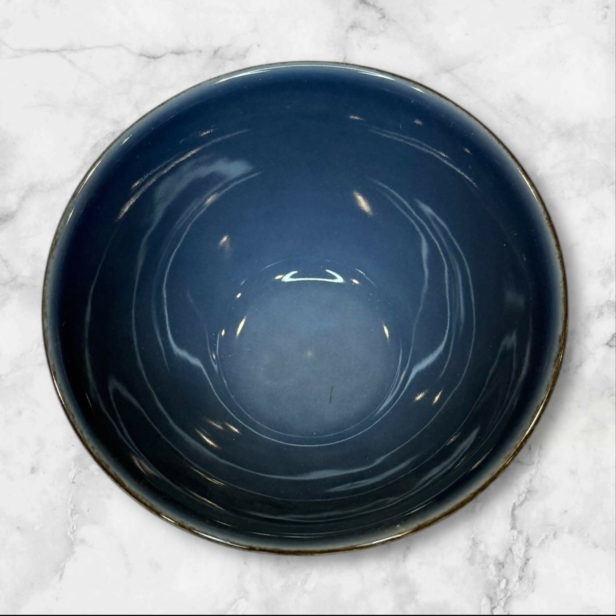 Pottery Barn Cambria Blue Stoneware Bowls | Set of 5 | Excellent Condition