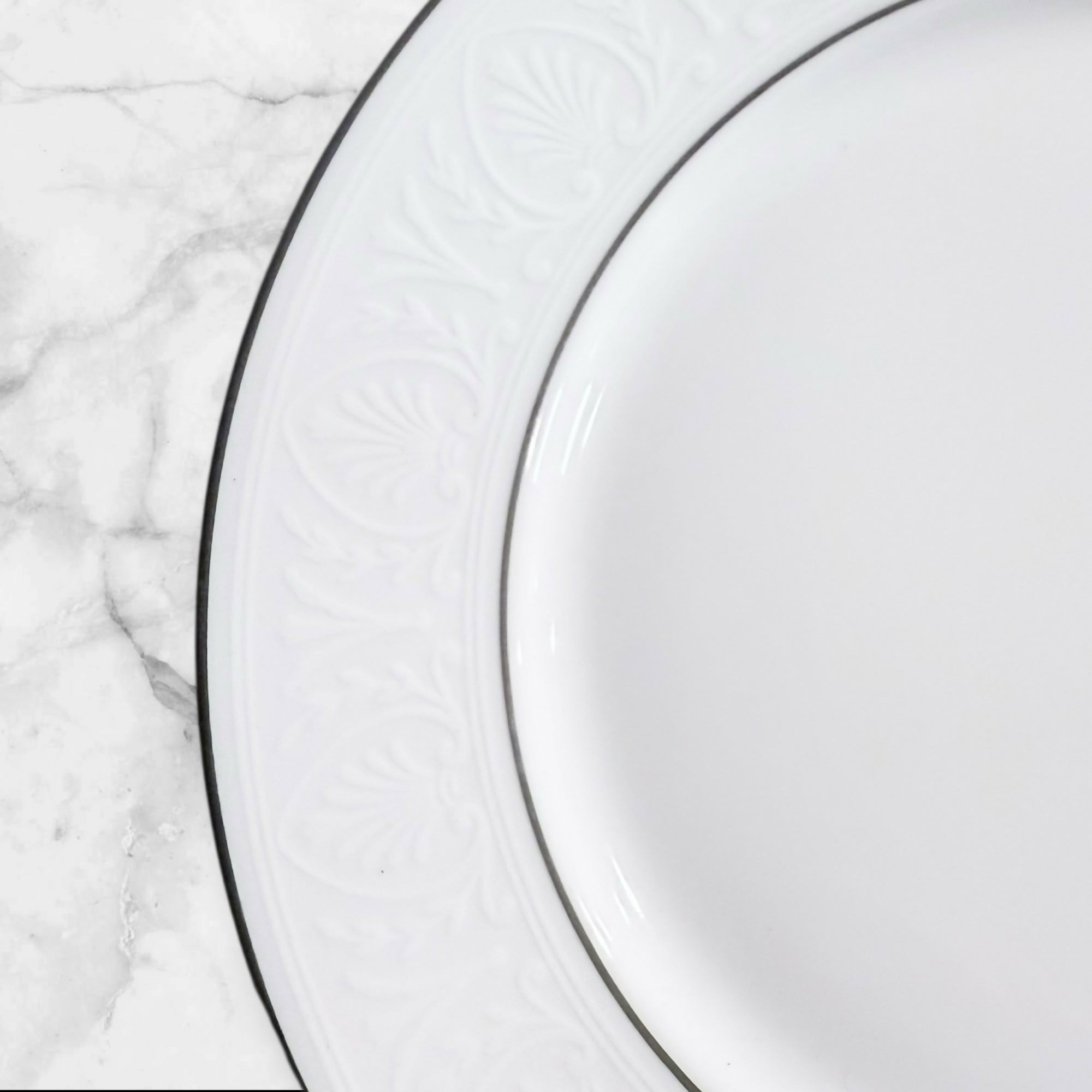 Lenox Hannah Platinum 4-Piece Place Setting | USA Made | Discontinued | Great