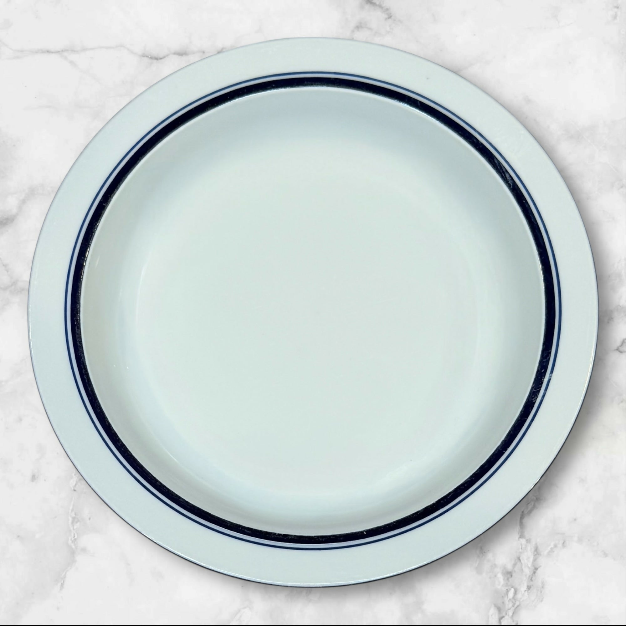 Dansk Christianshavn Blue Rim Soup Bowls Portugal | Set of 3 | Excellent Condition
