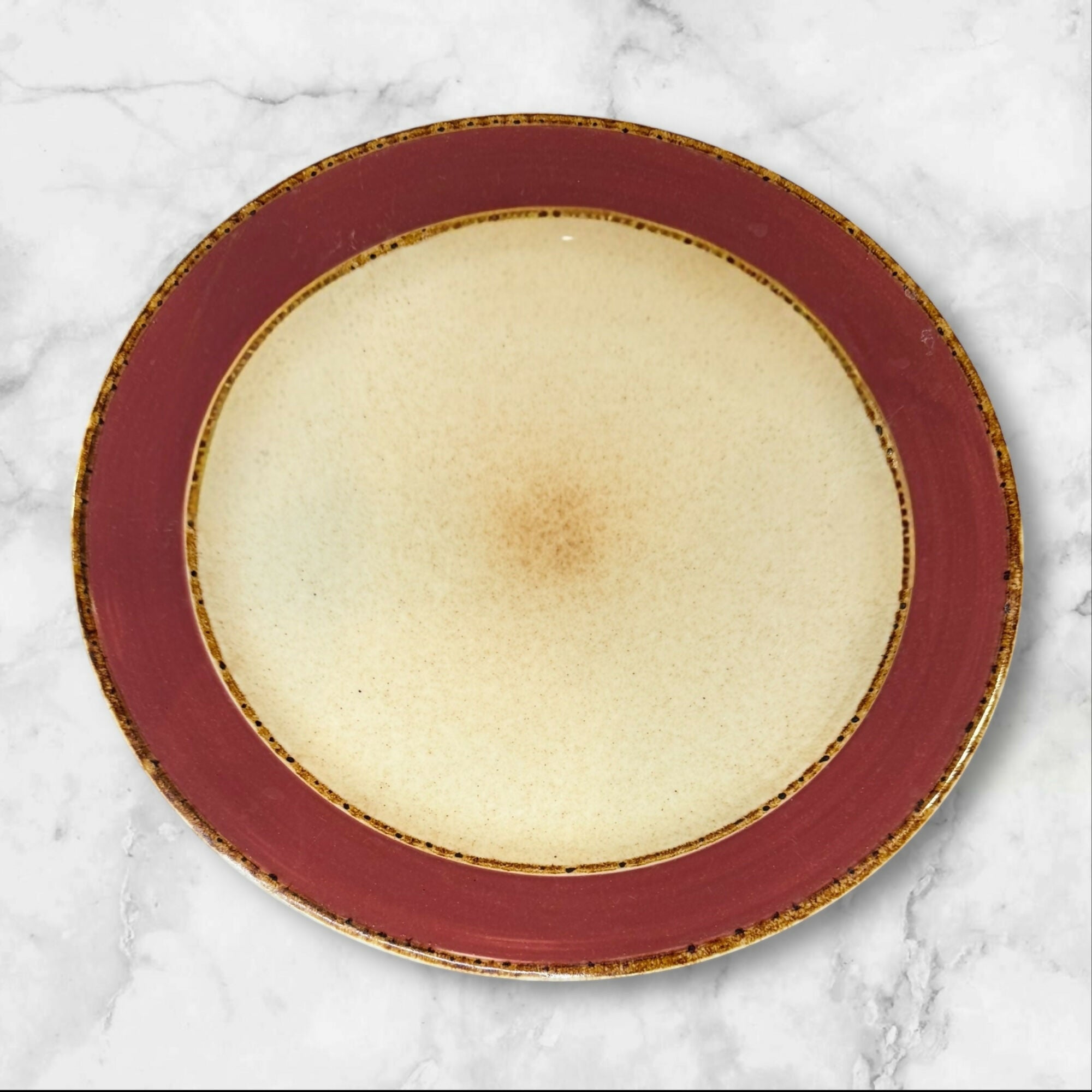 Sango Rainbow Cranberry Dinner Plates | Set of 3 | Excellent Condition