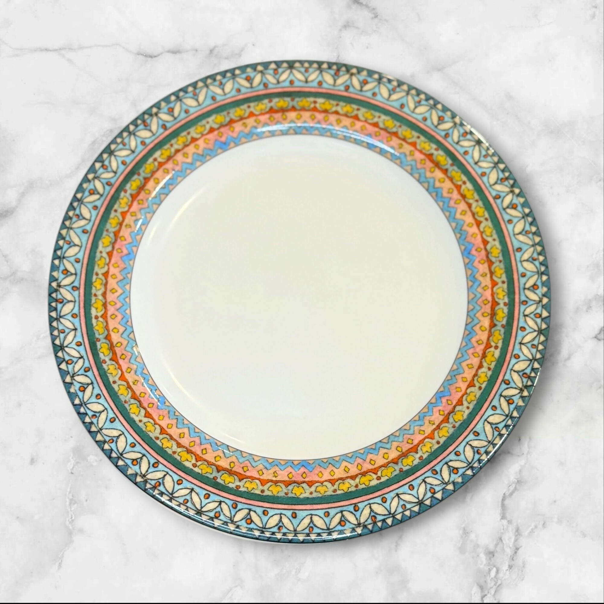 World Market Voyage Dinner Plates | Set of 4 | Excellent Condition