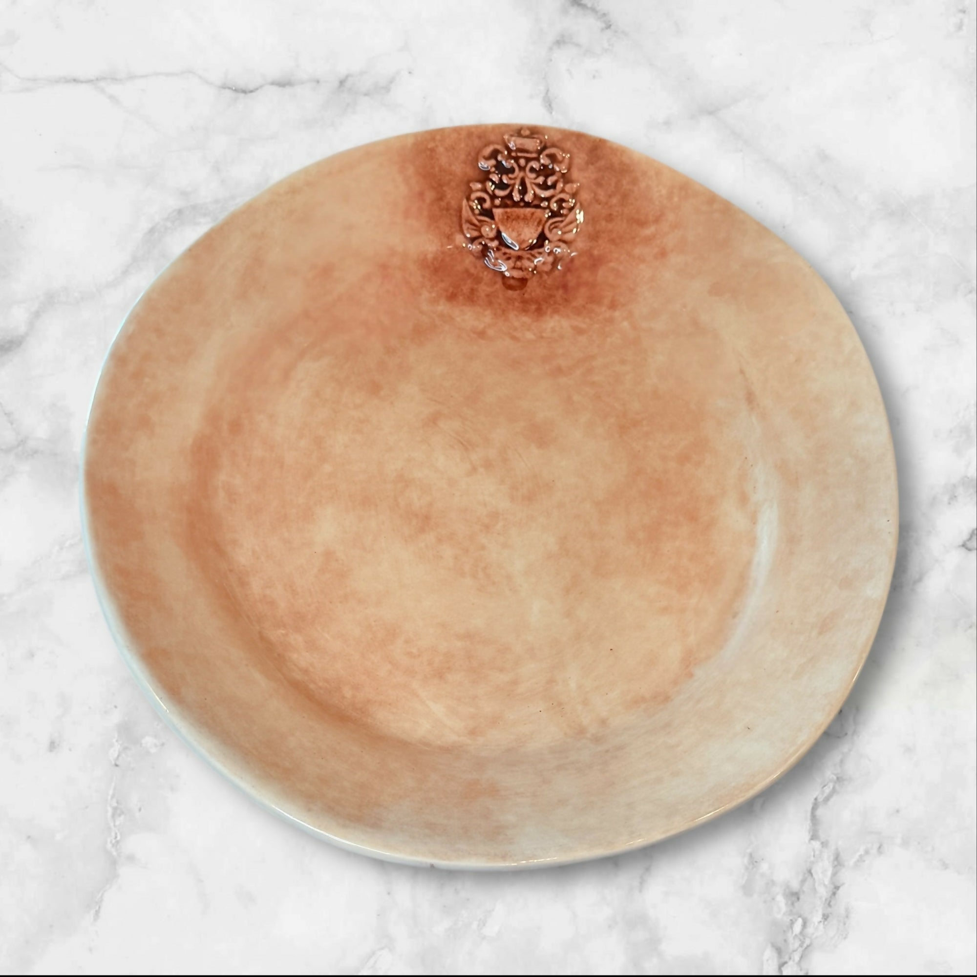 Caff Ceramiche Crest Dinner Plates Italy | Set of 4 | Excellent Condition