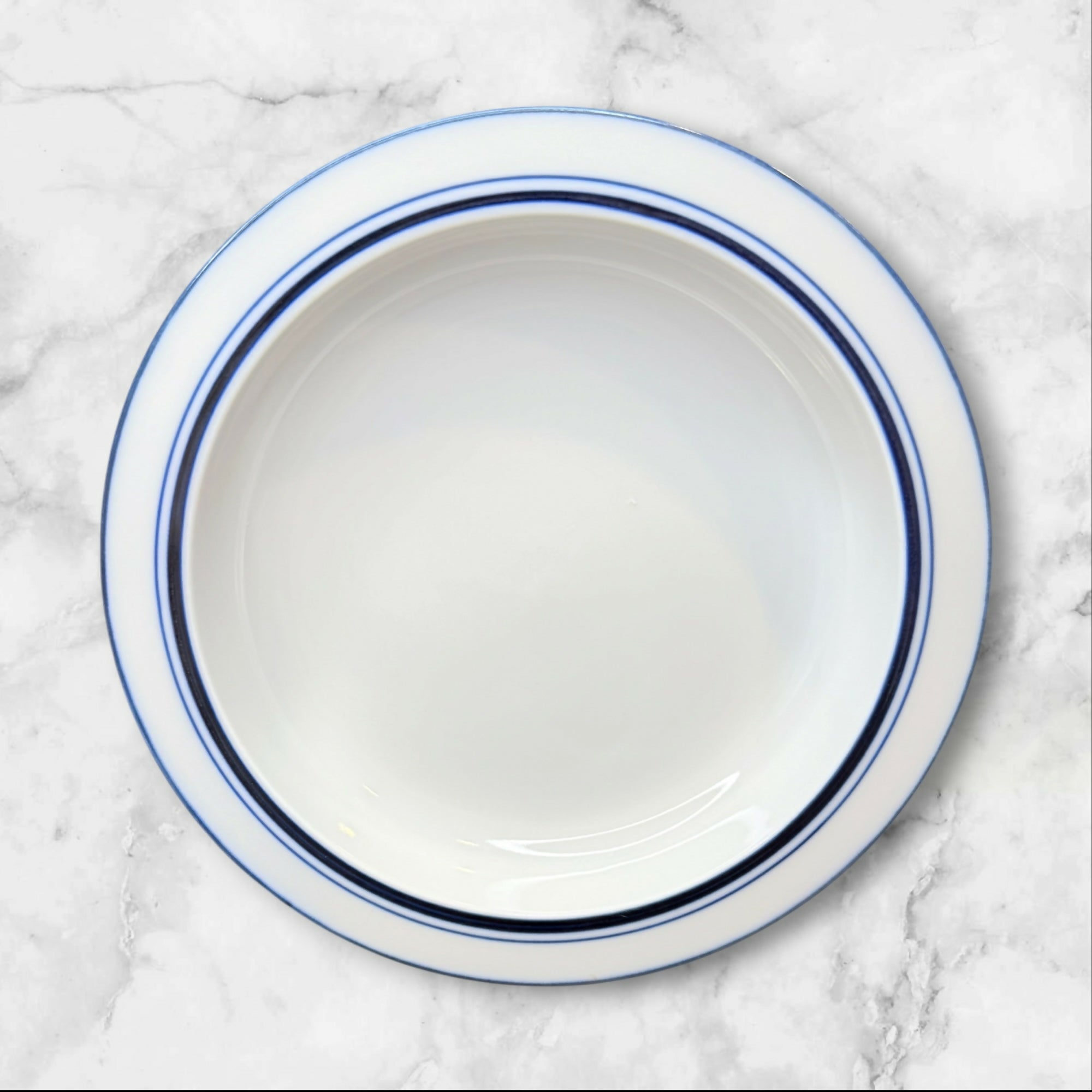Dansk Christianshavn Blue Rim Soup Bowls | Set of 5 | Japan