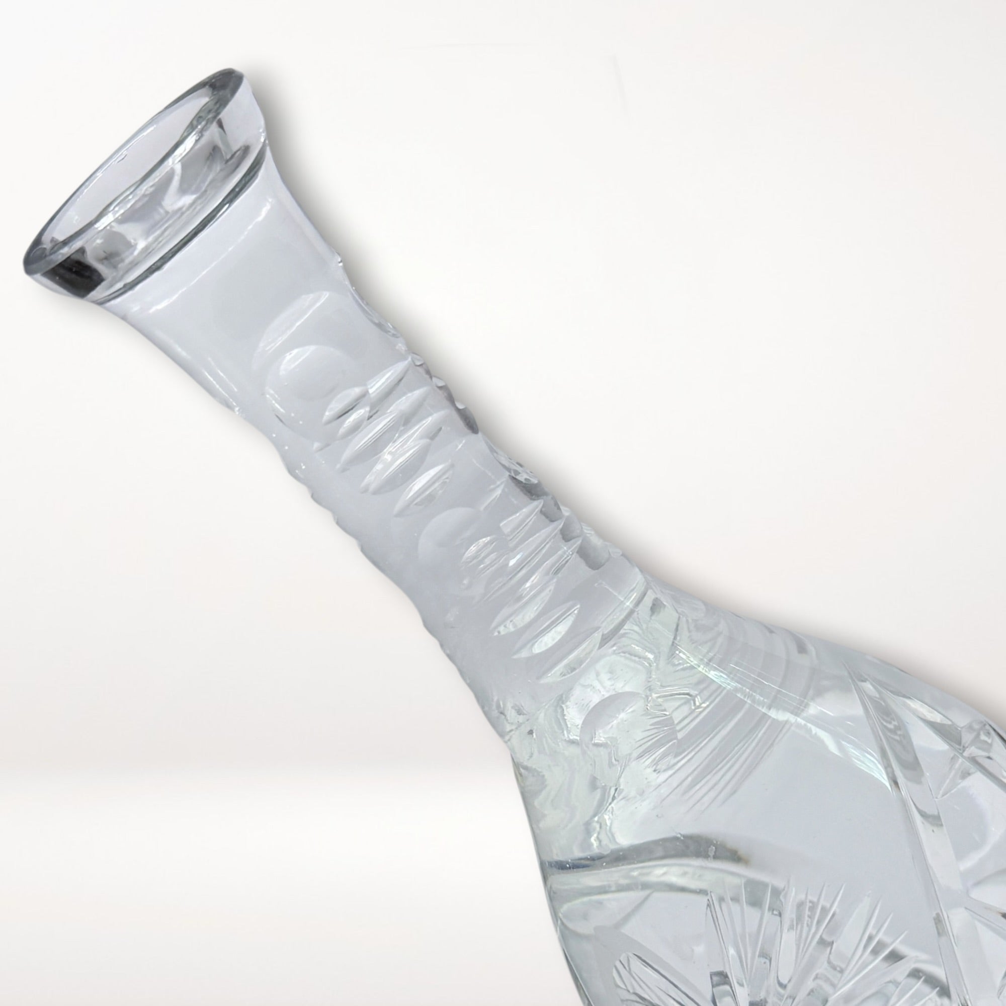 Vintage Cut Crystal Decanter w/ Stopper | Elegant Barware | Great Condition