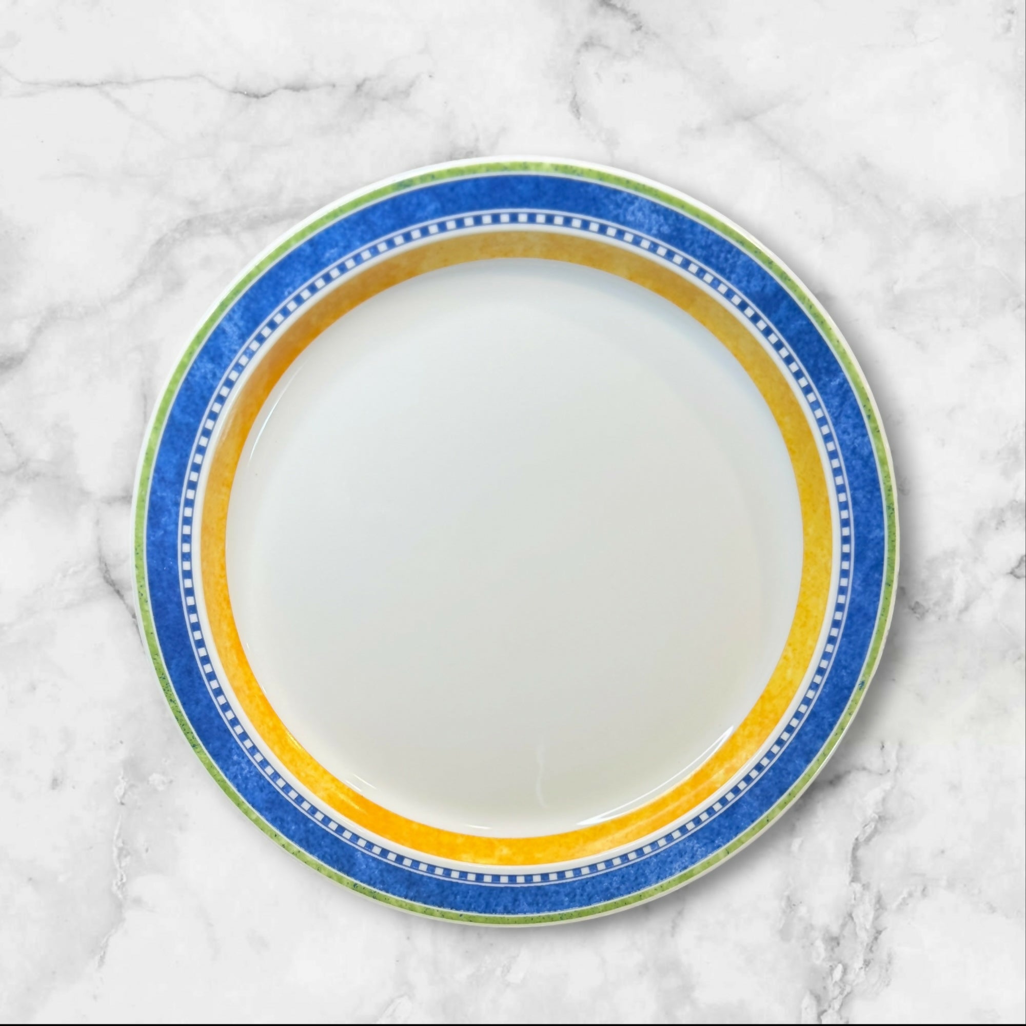 Dansk Kobenhavn Salad Plates Set of 3 Blue Yellow | Excellent Condition