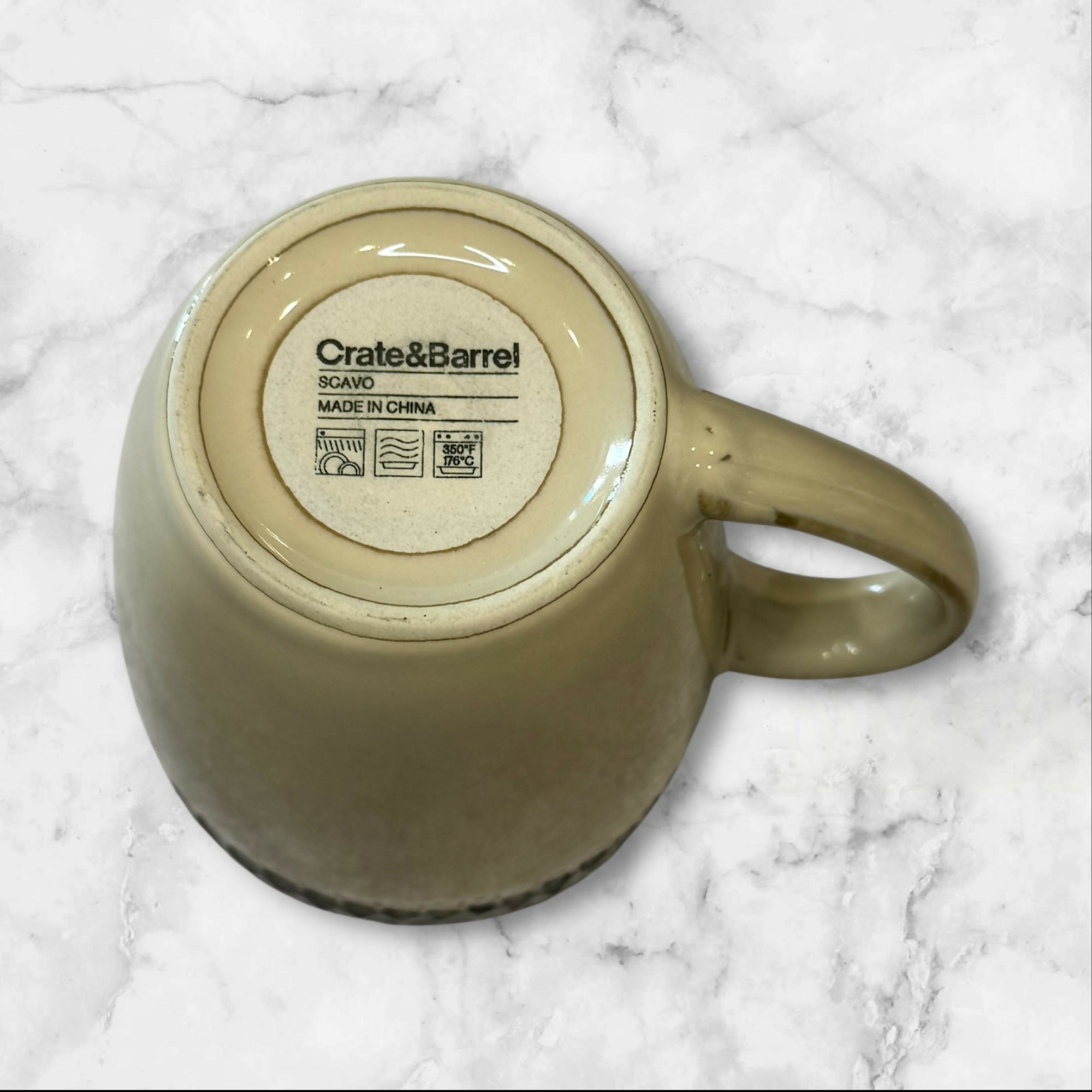 Crate & Barrel Scavo Stoneware Mugs Set of 3 | Discontinued | Used