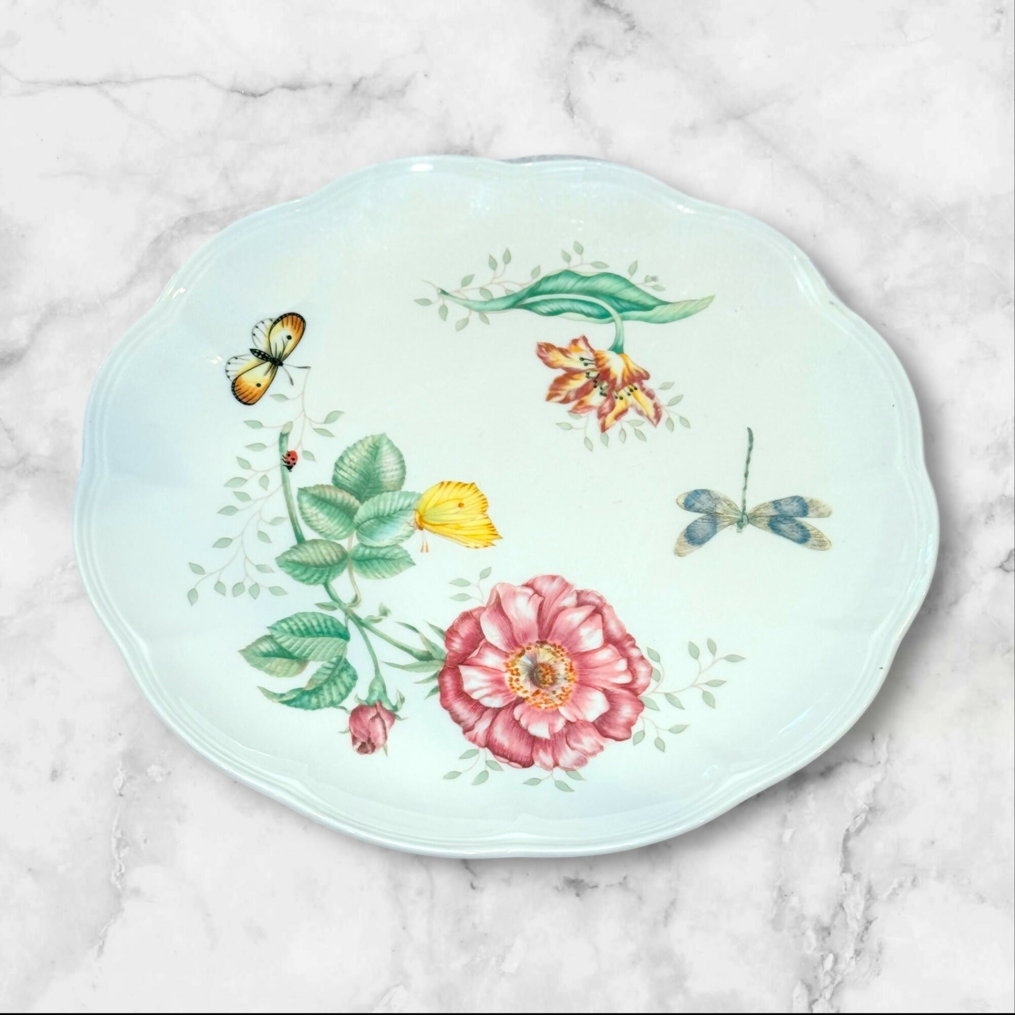 Lenox Butterfly Meadow Porcelain Dinnerware Set of 8 | Gently Used | Excellent