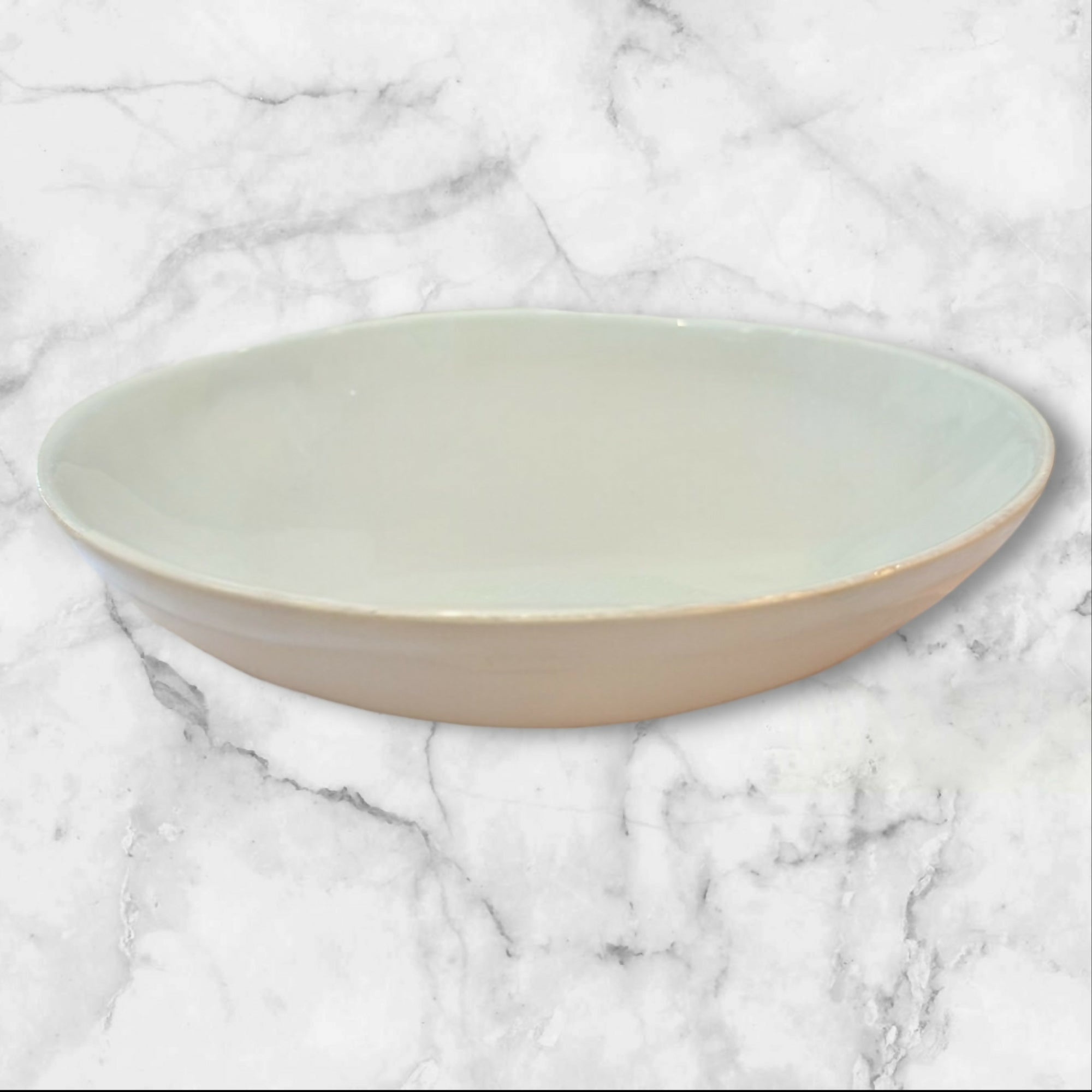 Crate & Barrel Marin Grey Pasta Bowls | Set of 2 | Great Condition