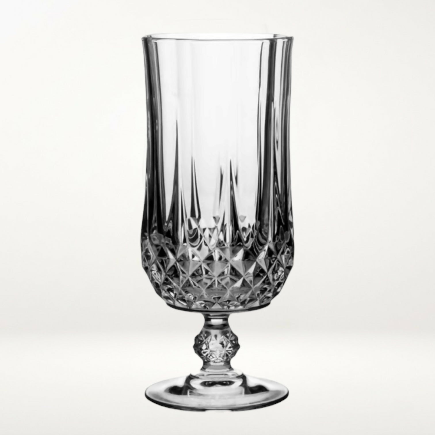 Cristal D’Arques Longchamp Clear Crystal Iced Tea Glasses | Set of 3 | Excellent Condition
