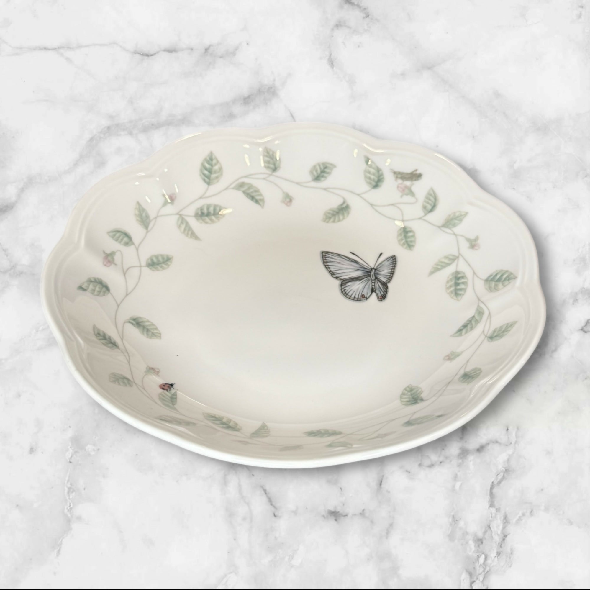 Lenox Butterfly Meadow Blue 20oz Bowls | Set of 6 | 8.75” | Excellent Condition