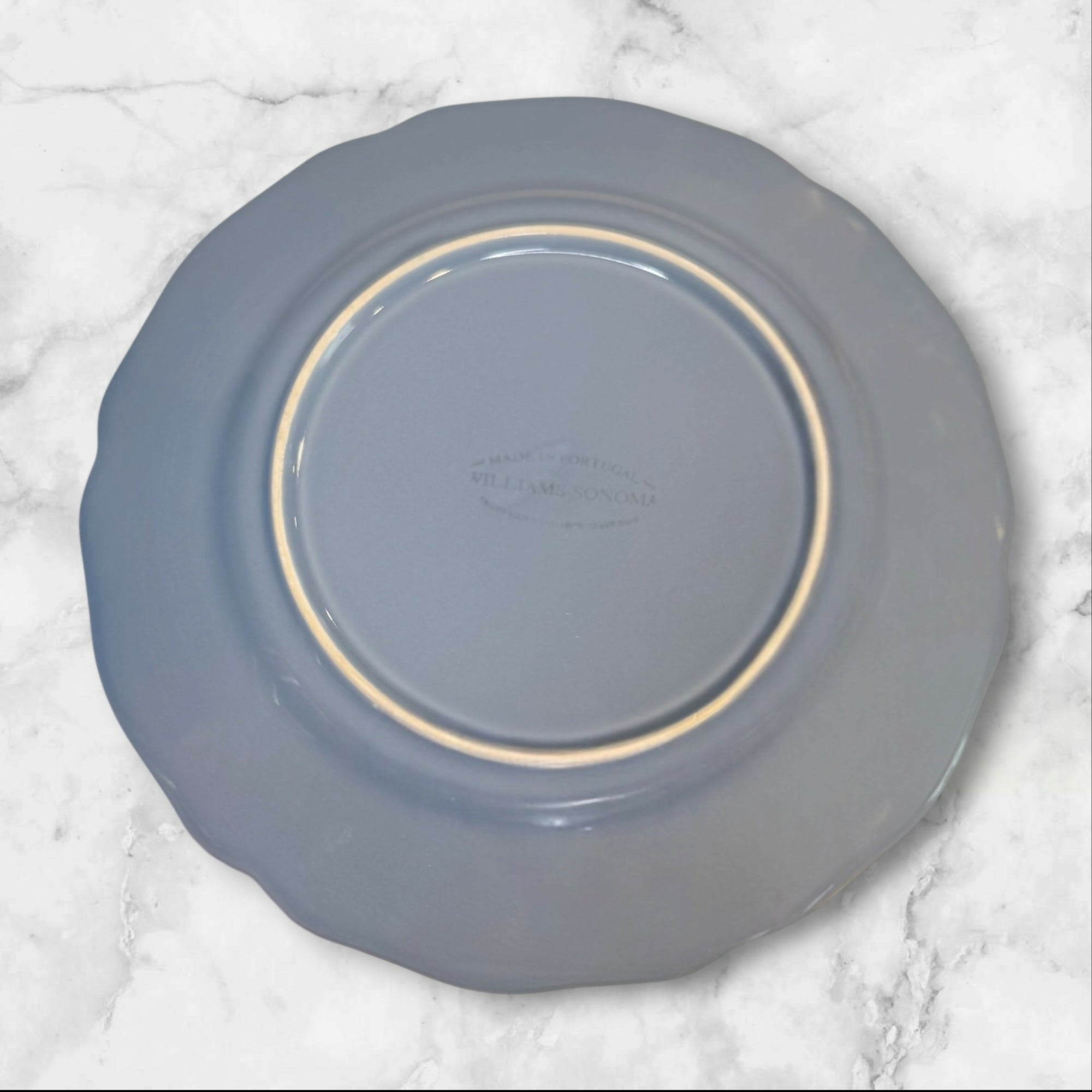 Williams Sonoma Baroque Light Blue Luncheon Plates | Set of 6 | Great Condition