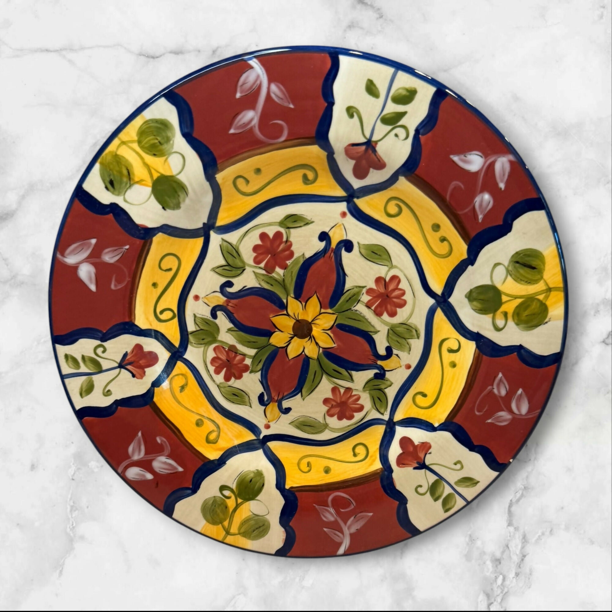 Pier 1 Vallarta Salad Plates Set of 6 | Gently Used | Colorful Dinnerware