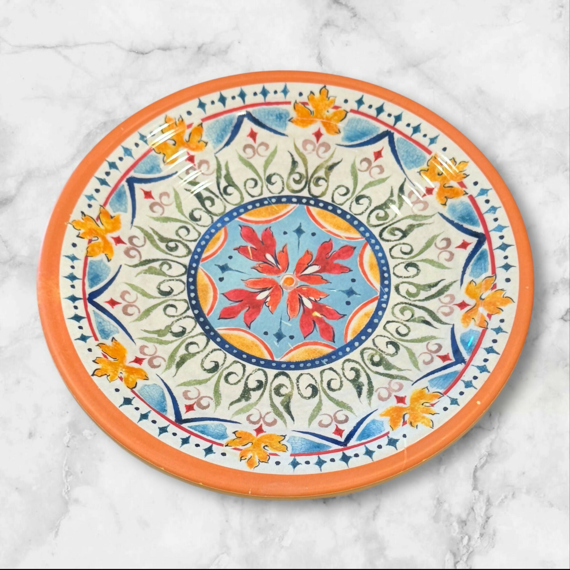 Napa Style Corte Madera Melamine Salad Plates | Set of 4 | Good Condition