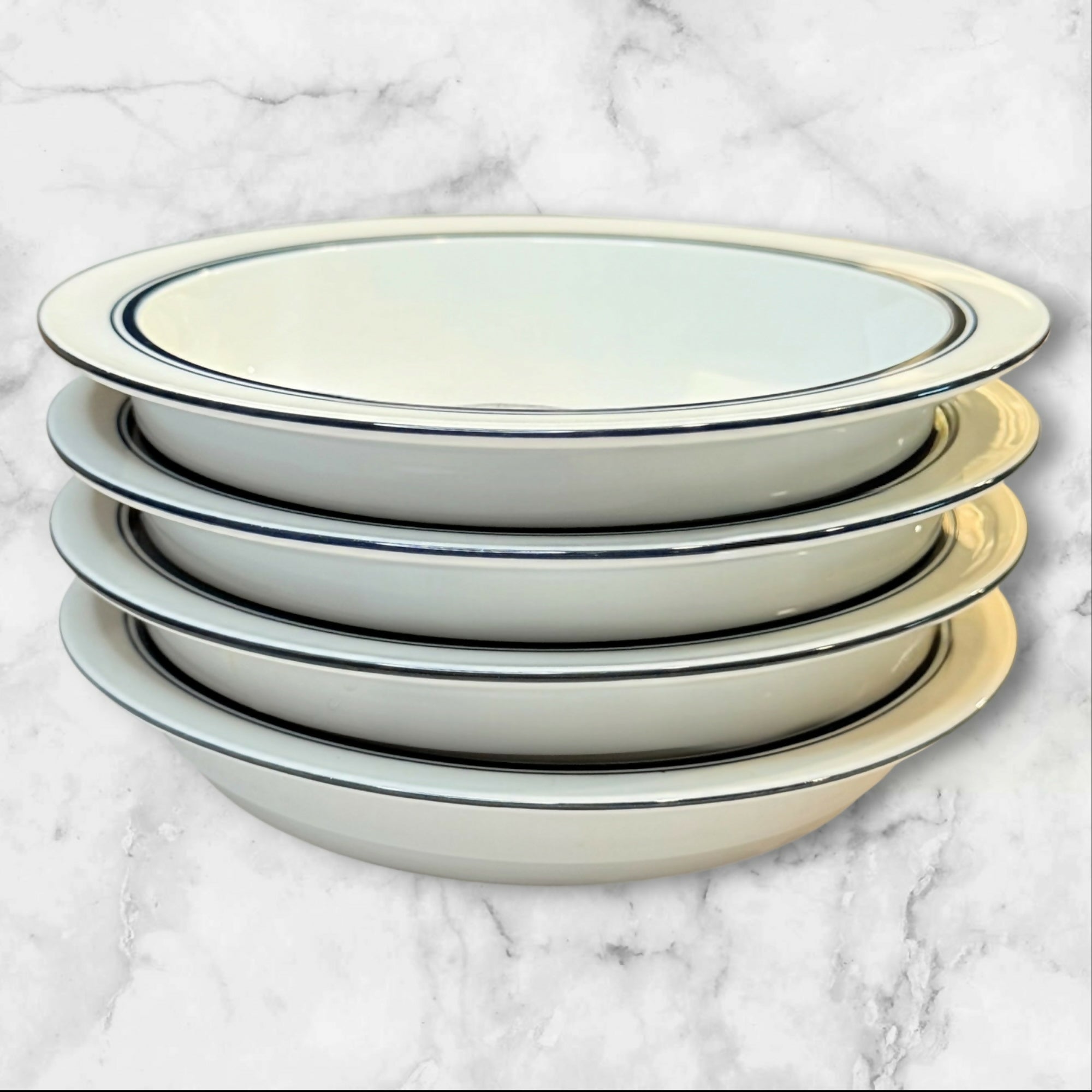 Dansk Christianshavn Blue Cereal Bowls | Set of 4 | Great Condition