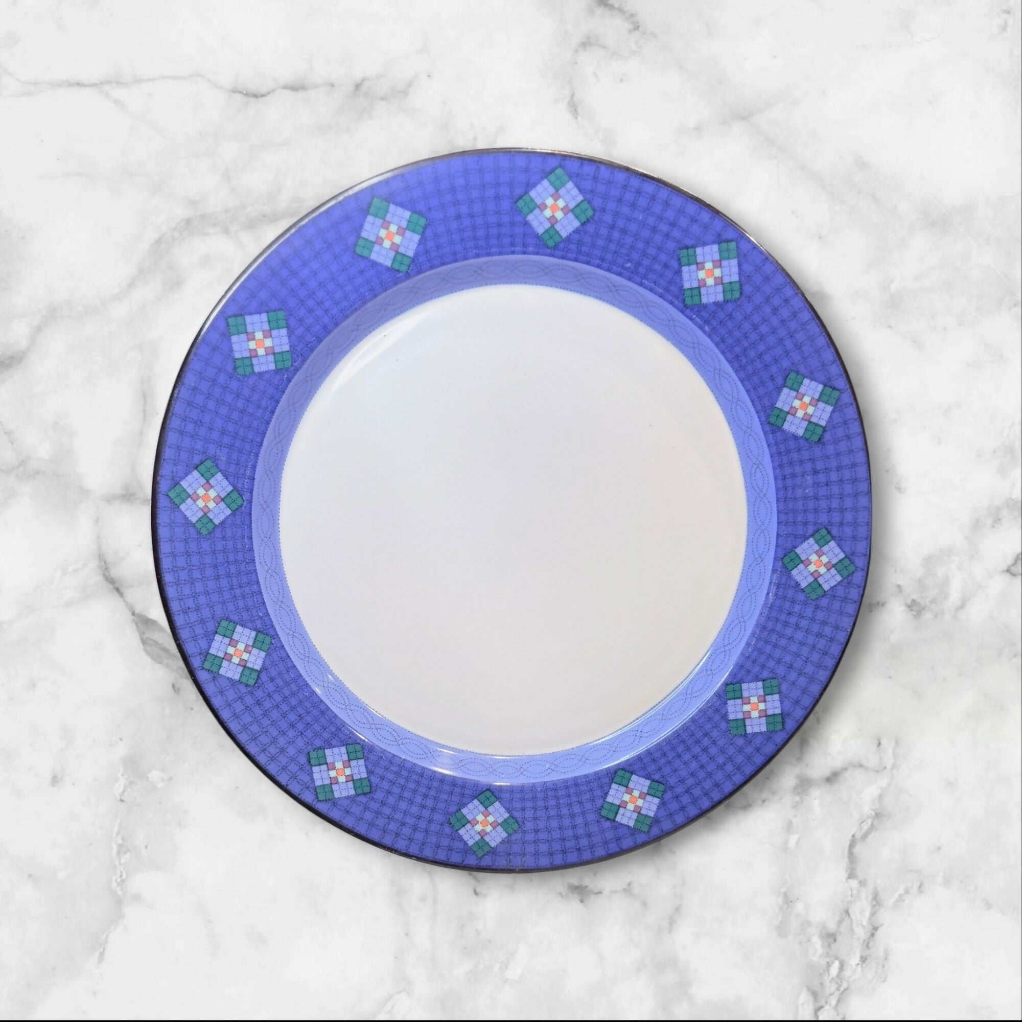 Dansk Nine Patch Dinner Plates Set of 5 | Excellent Condition | Portugal