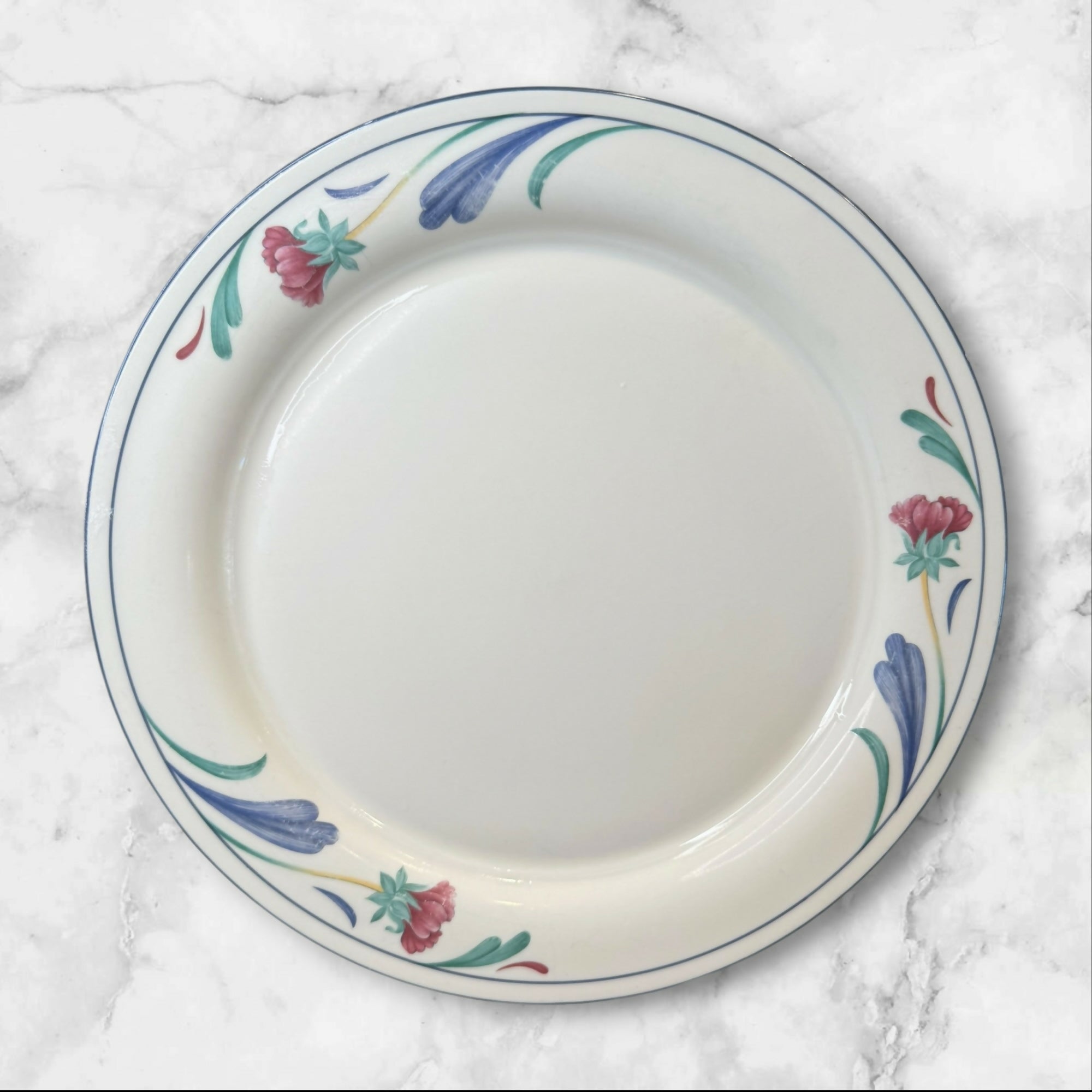 Lenox Poppies on Blue Dinner Plates & Bowls | Set of 8 | Great Condition