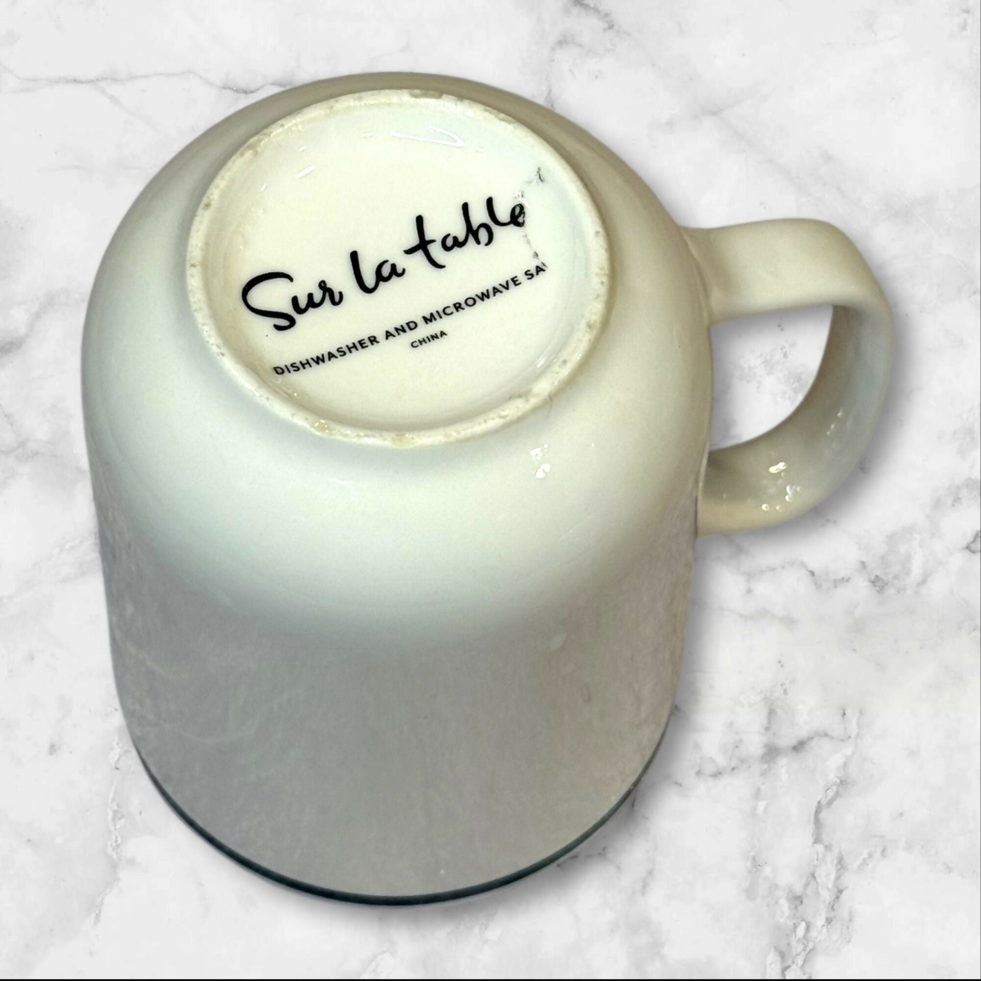 Sur La Table Navy Rim Mugs | Set of 2 | Great Condition