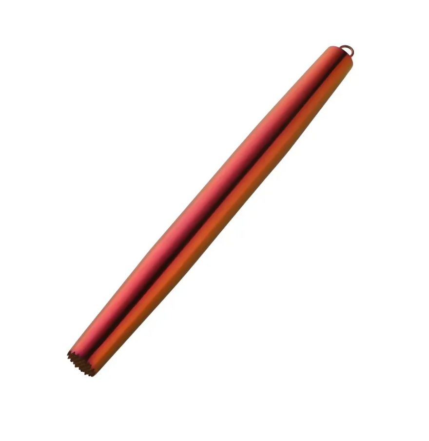 Anygleam Red Rainbow Stainless Steel Rolling Pin – 1 Pc Professional Buffet & Restaurant Kitchenware
