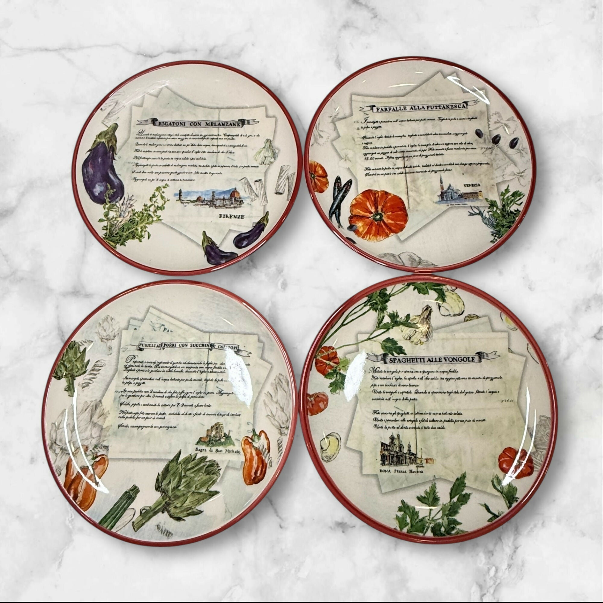 Williams-Sonoma Italian Recipe Plates 7