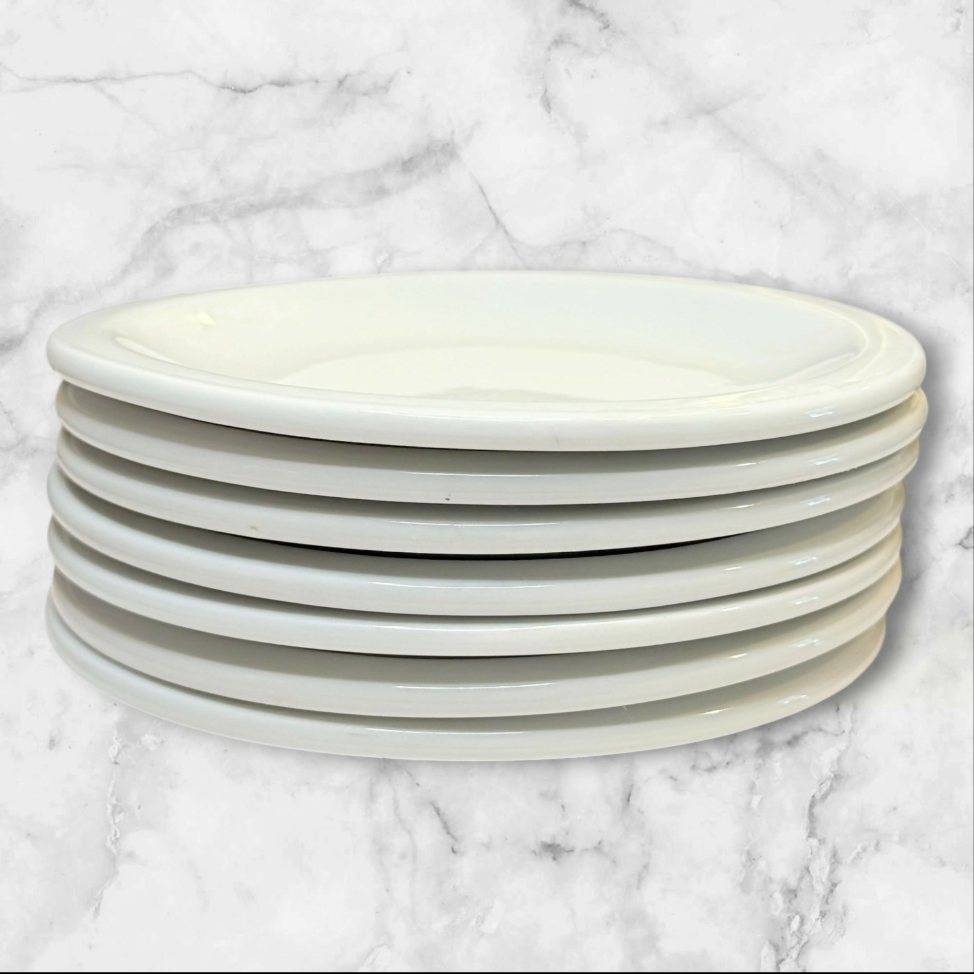 Pottery Barn Du Jour White Salad Plates | Set of 7 | Great Condition