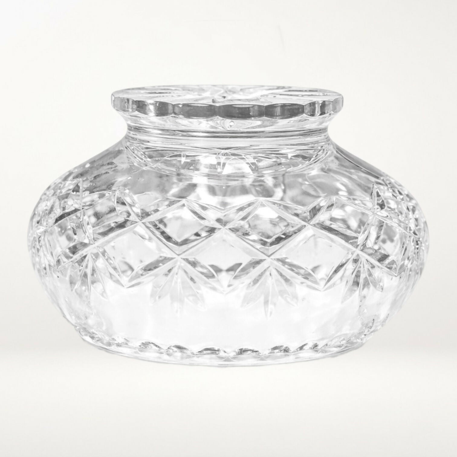 Ceska Tradition Crystal Footed Serving Bowl | 6” | Excellent Condition