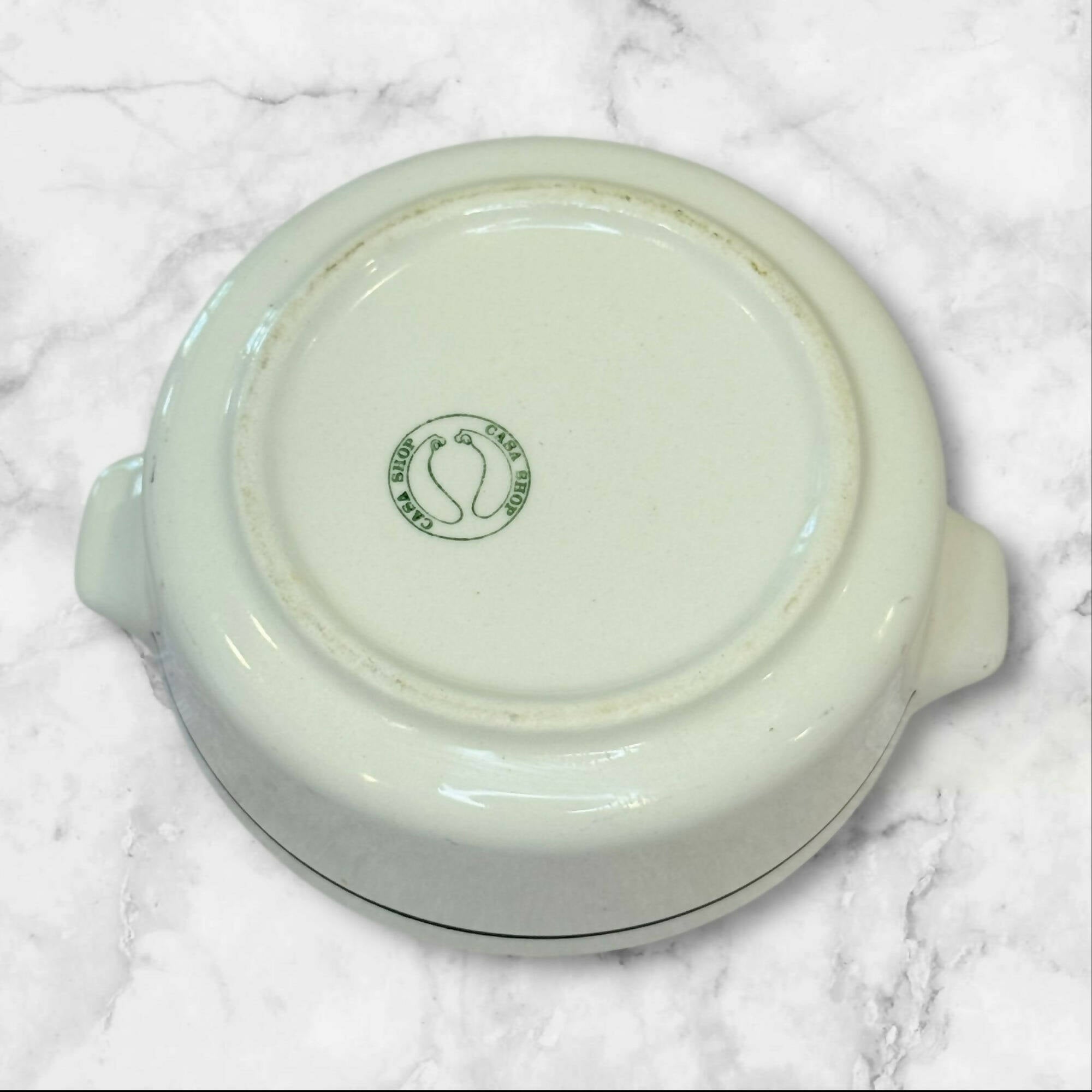 Dynaware Vitrocrisa Blue Floral Glass Casserole Dish | 1 Pc | Good Condition