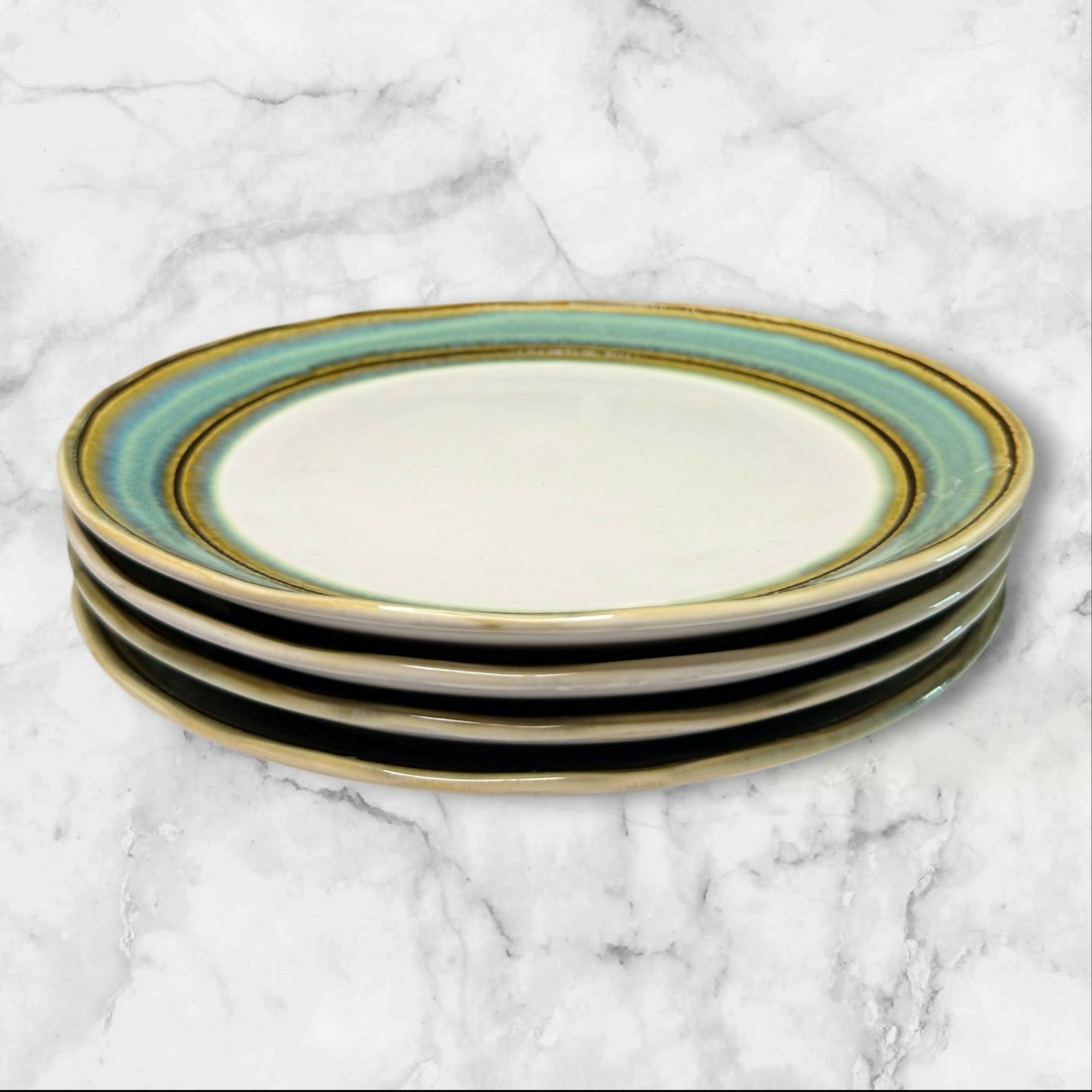 Sango Waves Green Salad Plates Set of 4 | Great Condition