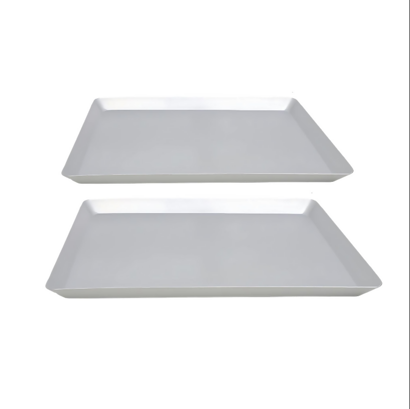 ANYGLEAM Baking Tray 2Pcs Rectangular Oven Pastry Sheet Pan
