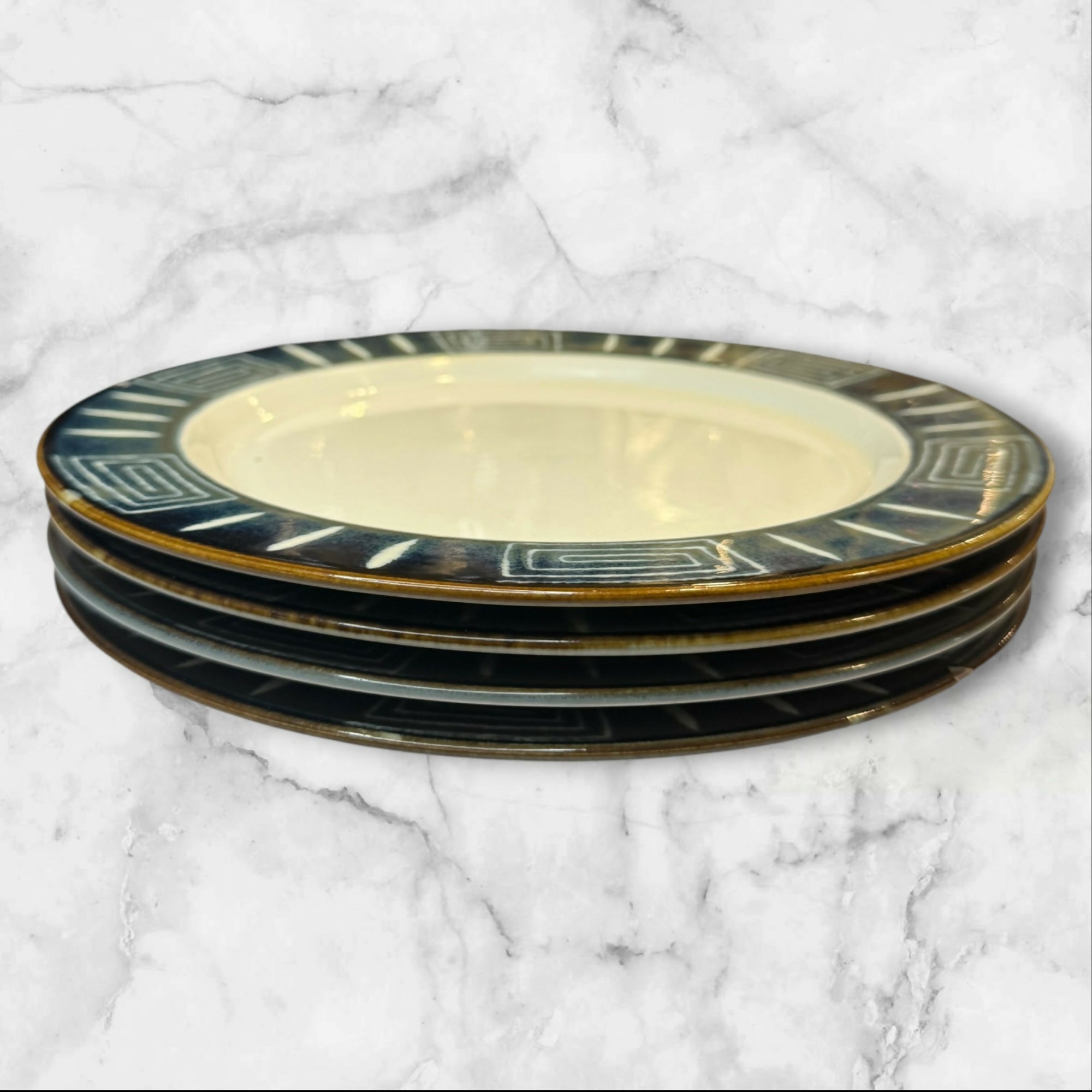 Mikasa Firesong Dinner Plates | Set of 4 | Excellent Condition Japan