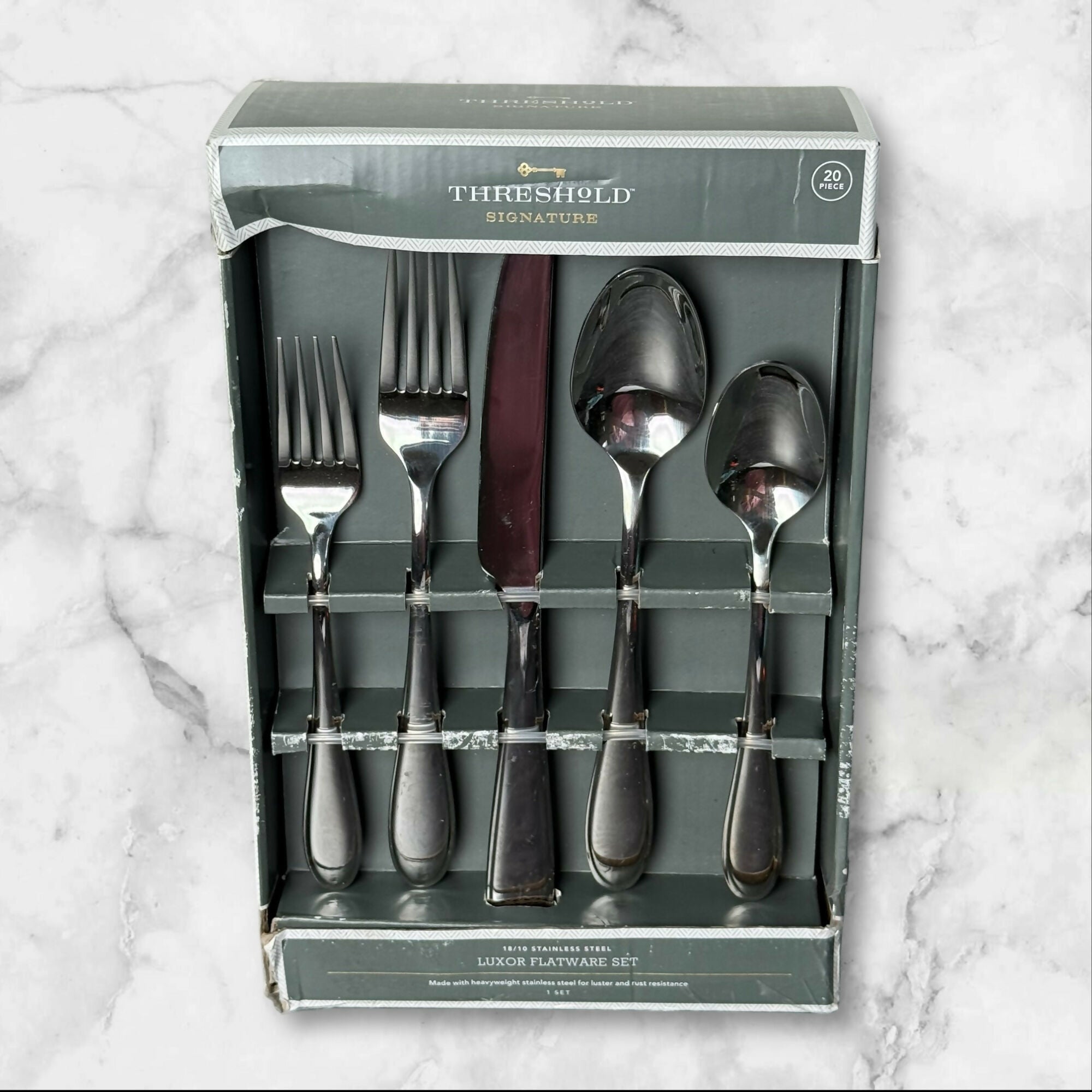 Threshold Signature Luxor 20-Piece Stainless Steel Flatware Set1