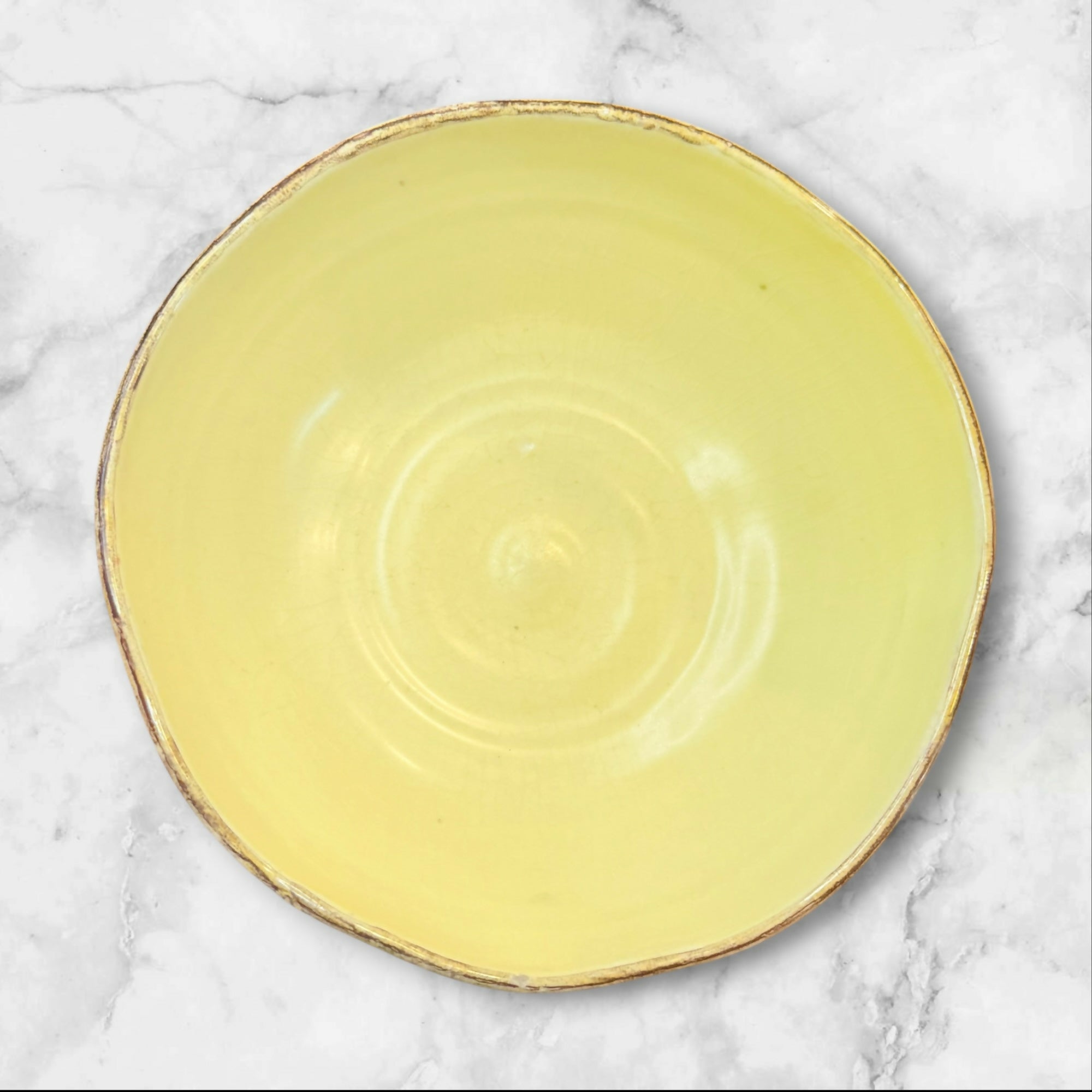 Il Hodo Ceramiche Rustic Lime Green Artisan Bowls Set of 4 Italy Gently Used
