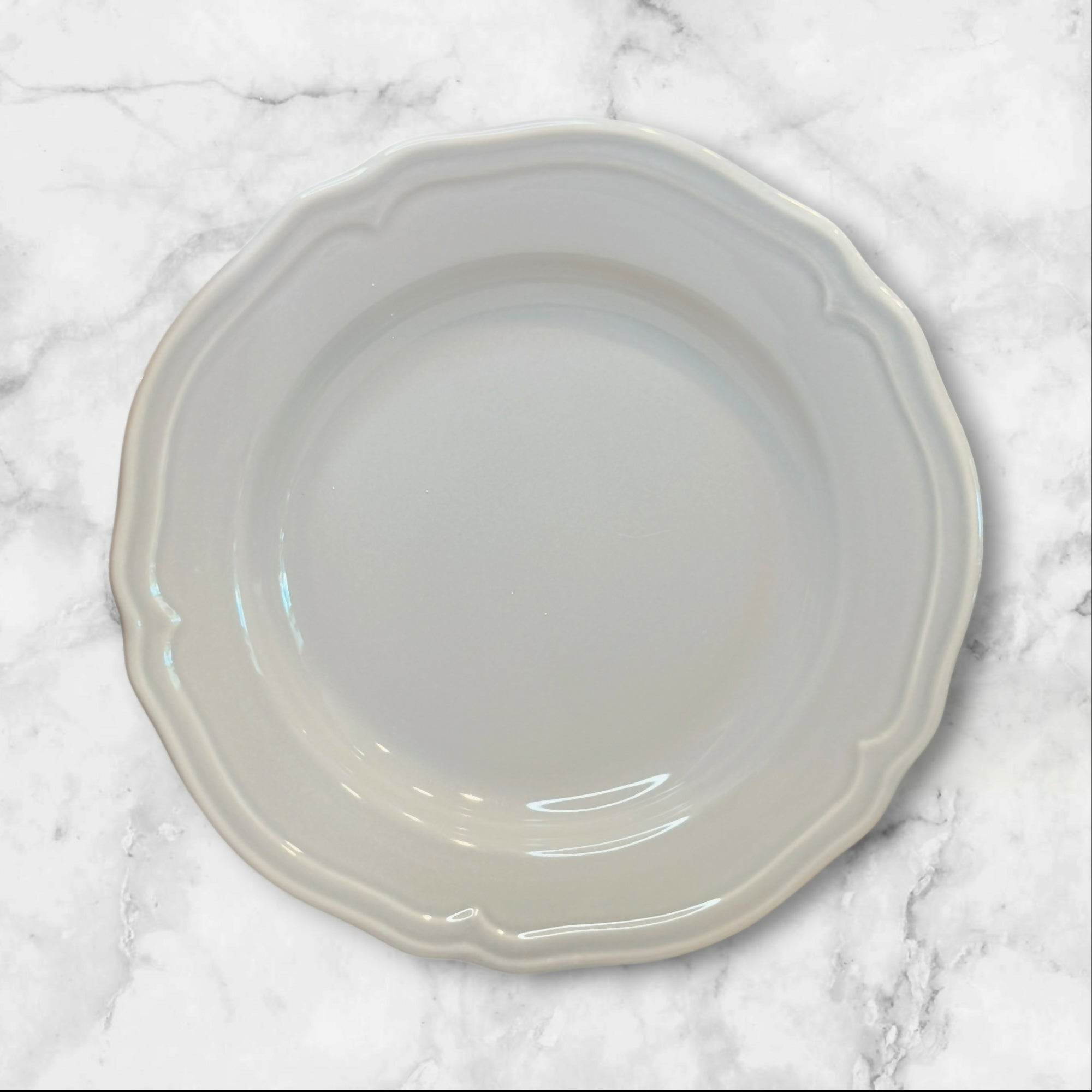 IKEA Arv Gray Scalloped Pasta Bowls Set of 3 Portugal Excellent Condition