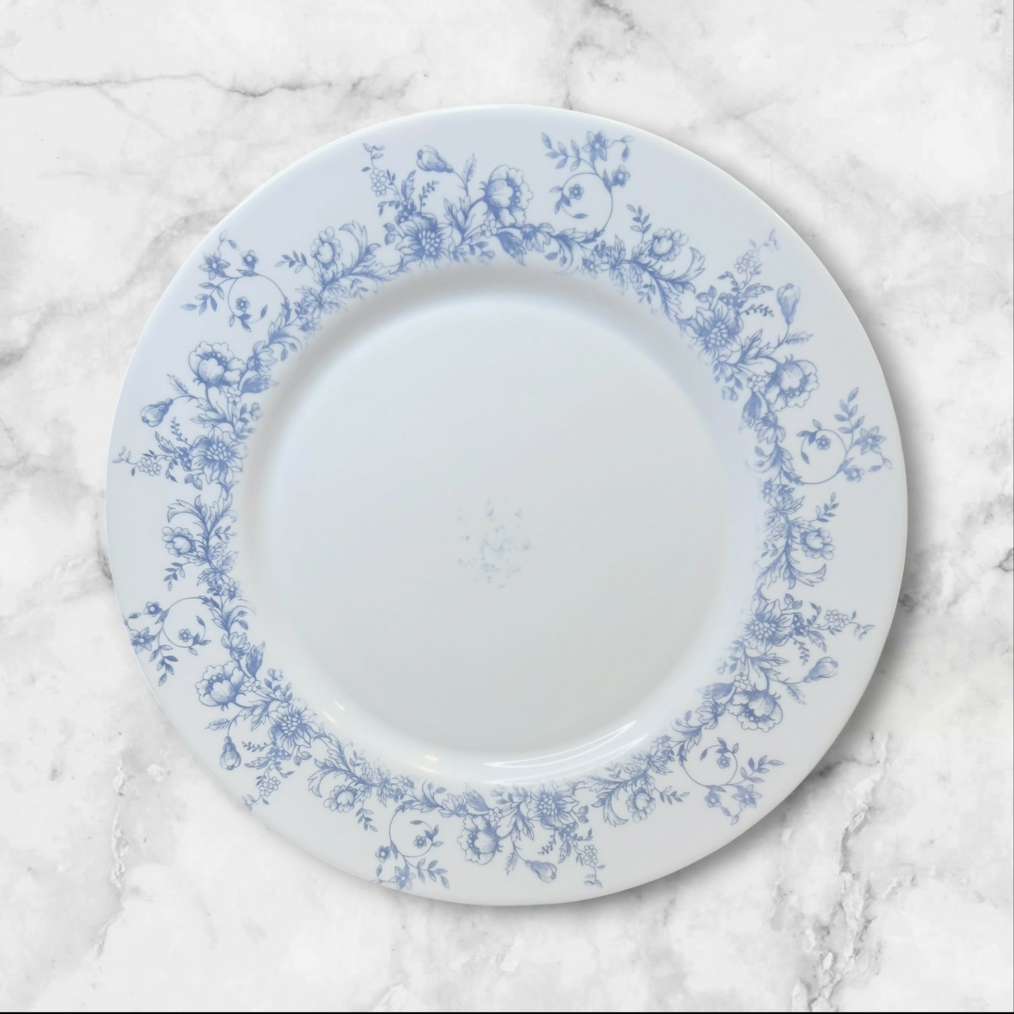Arcopal Glenwood Dinner Plates Set of 4 Blue Floral Vintage Good Condition