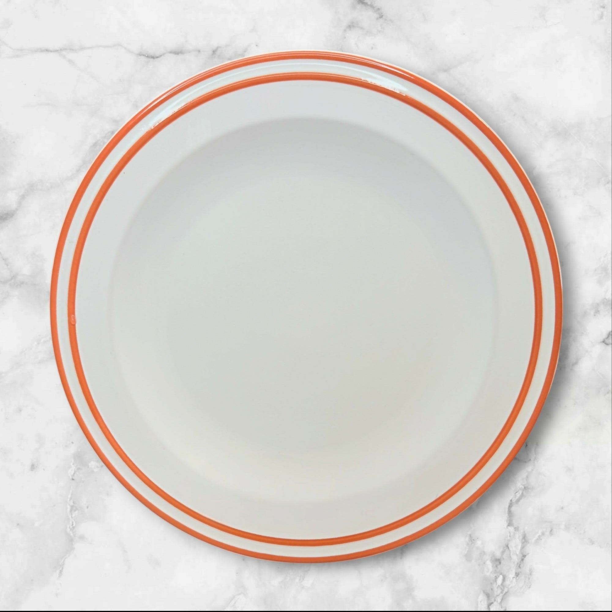 IKEA Cinnamon Rim Dinner Plates Set of 6 | Excellent Condition | White