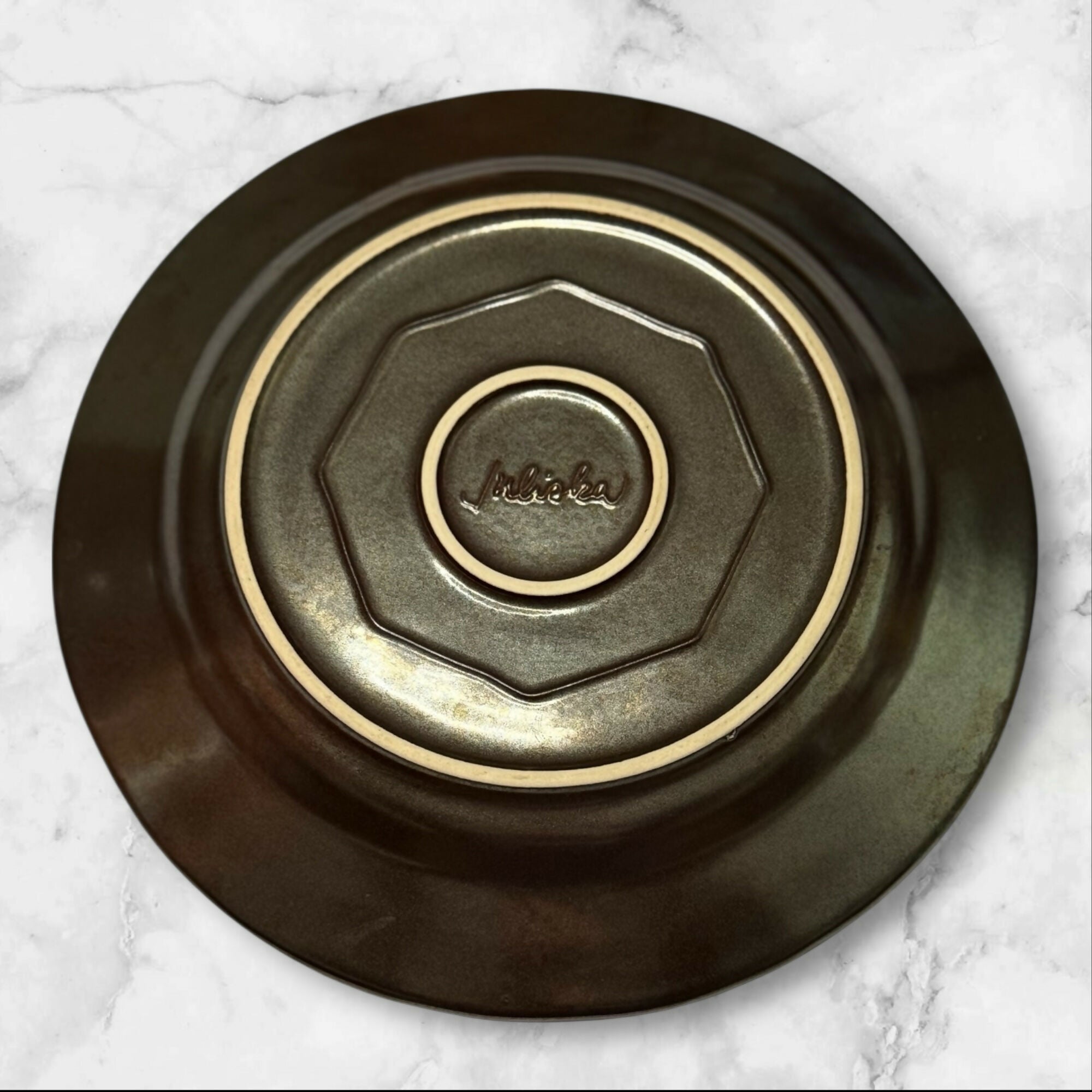 Juliska Emerson White Pewter Dinner Plates Set of 6 | Excellent Cond