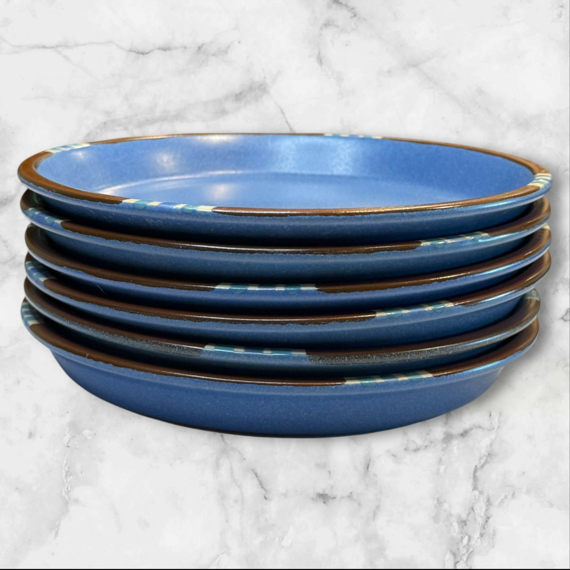 Dansk Mesa Sky Blue Salad Plates | Set of 6 | Excellent Condition