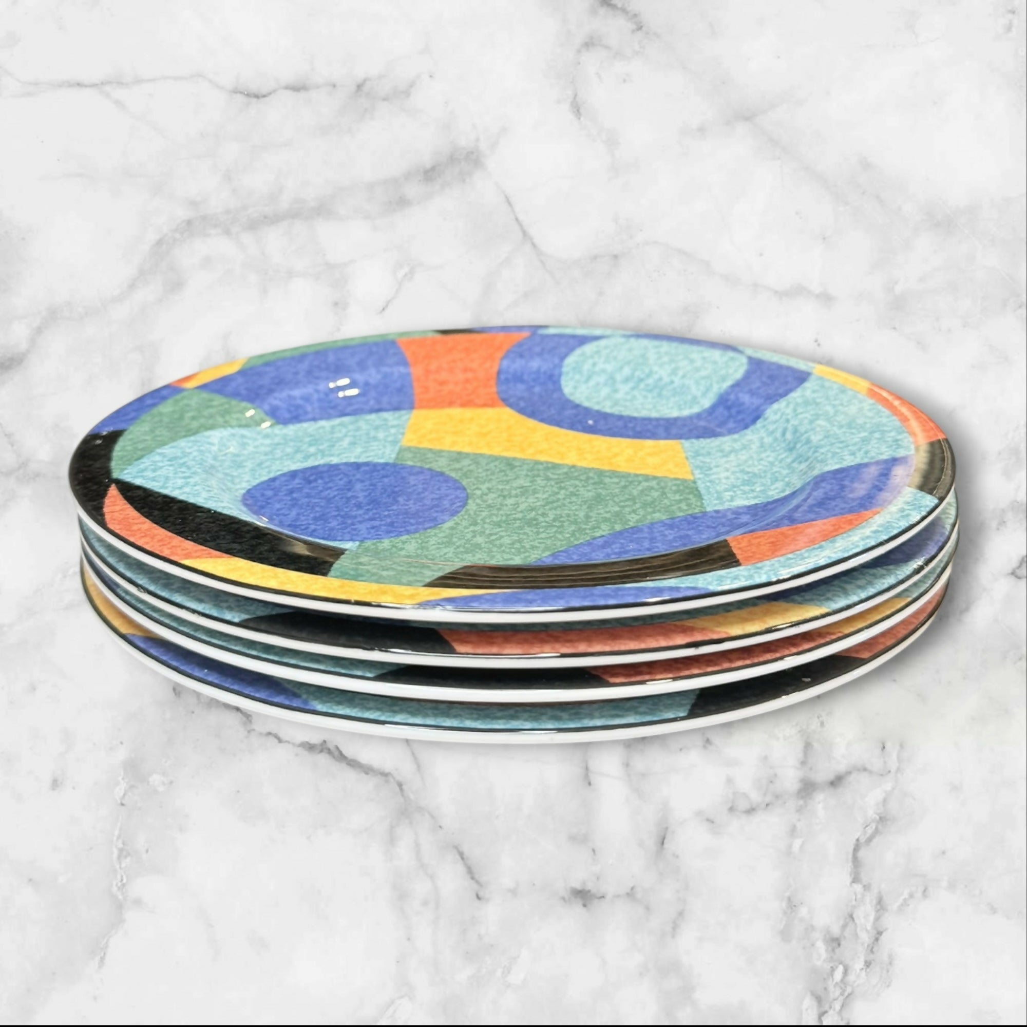 Victoria & Beale Accent Salad Plates | Set of 4 | Excellent Condition