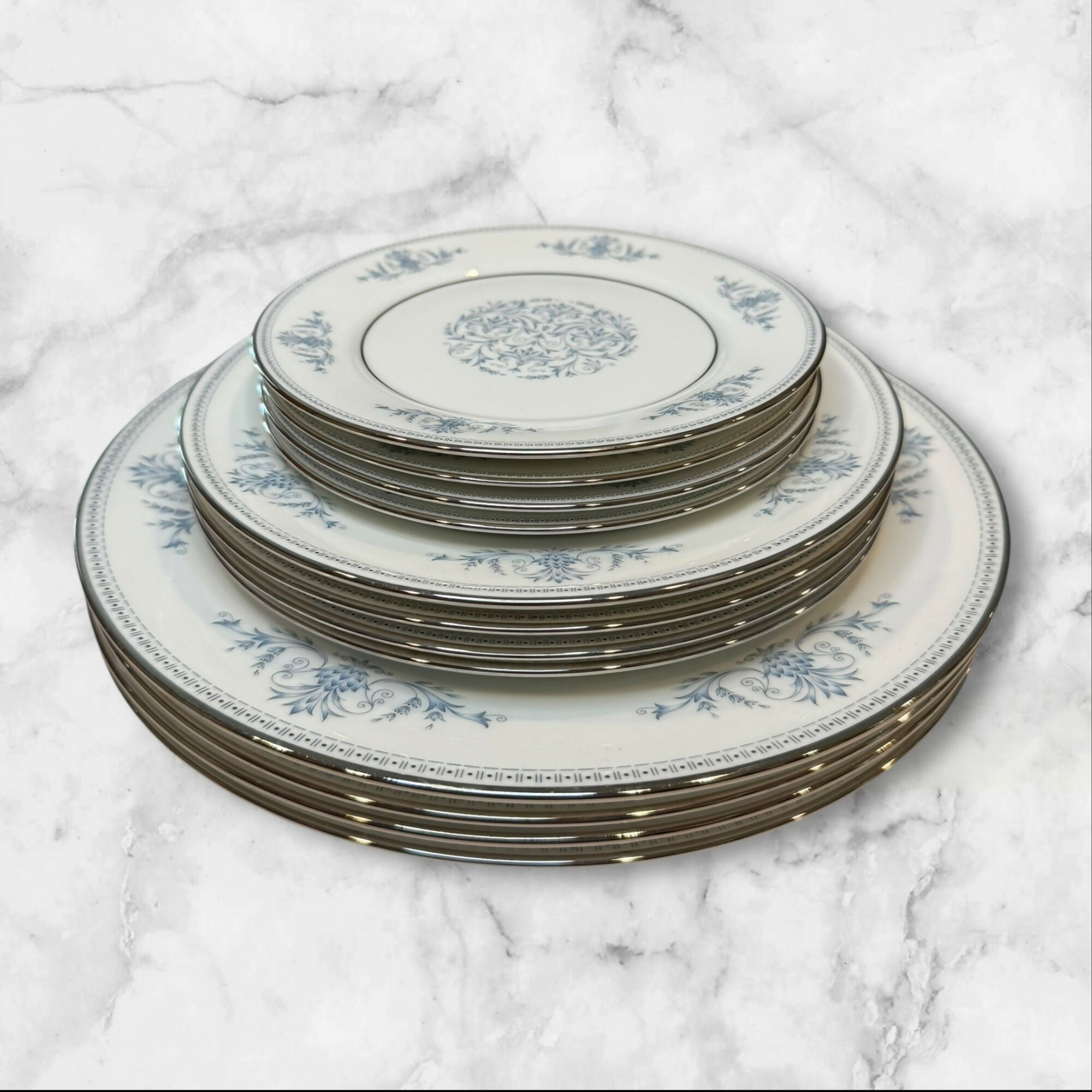 Oxford (Lenox) Bryn Mawr Dinner, Salad & Bread Plates Set of 12 | Exc Condition