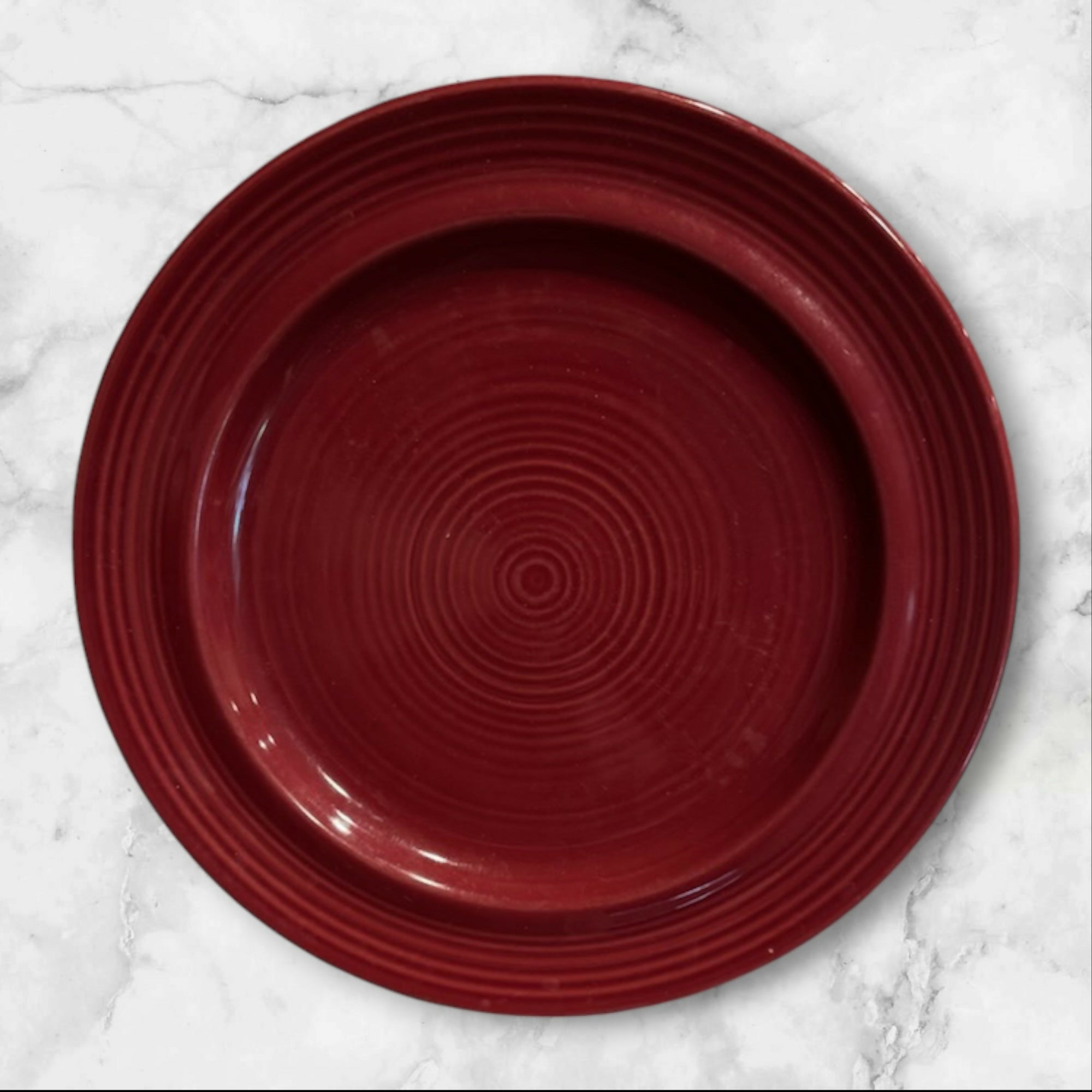 Pier 1 Festival Blue & Red Dinner Plates | Set of 4 | Good Used Condition