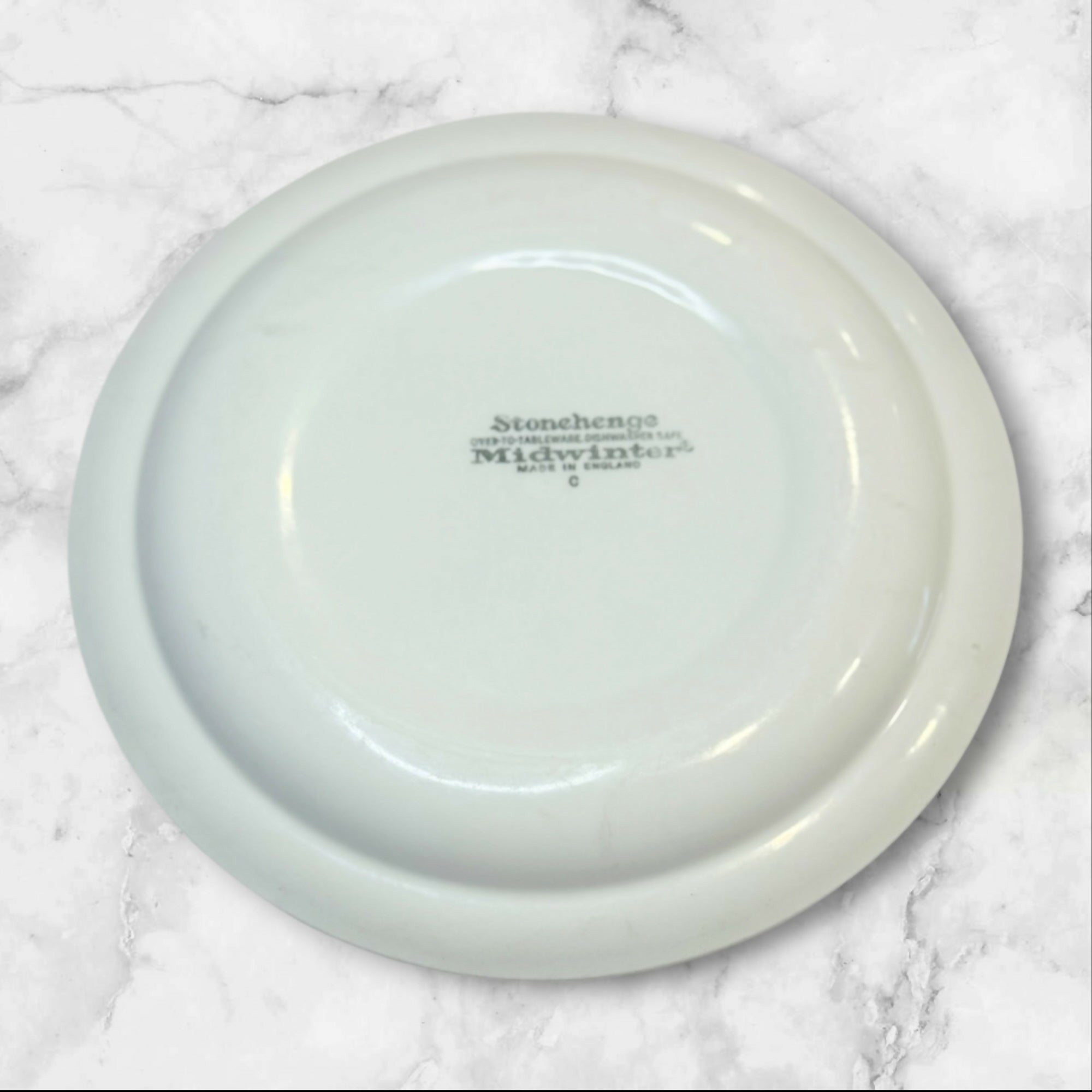 Stonehenge Midwinter White Dinner Plates | Set of 4 | Good Condition