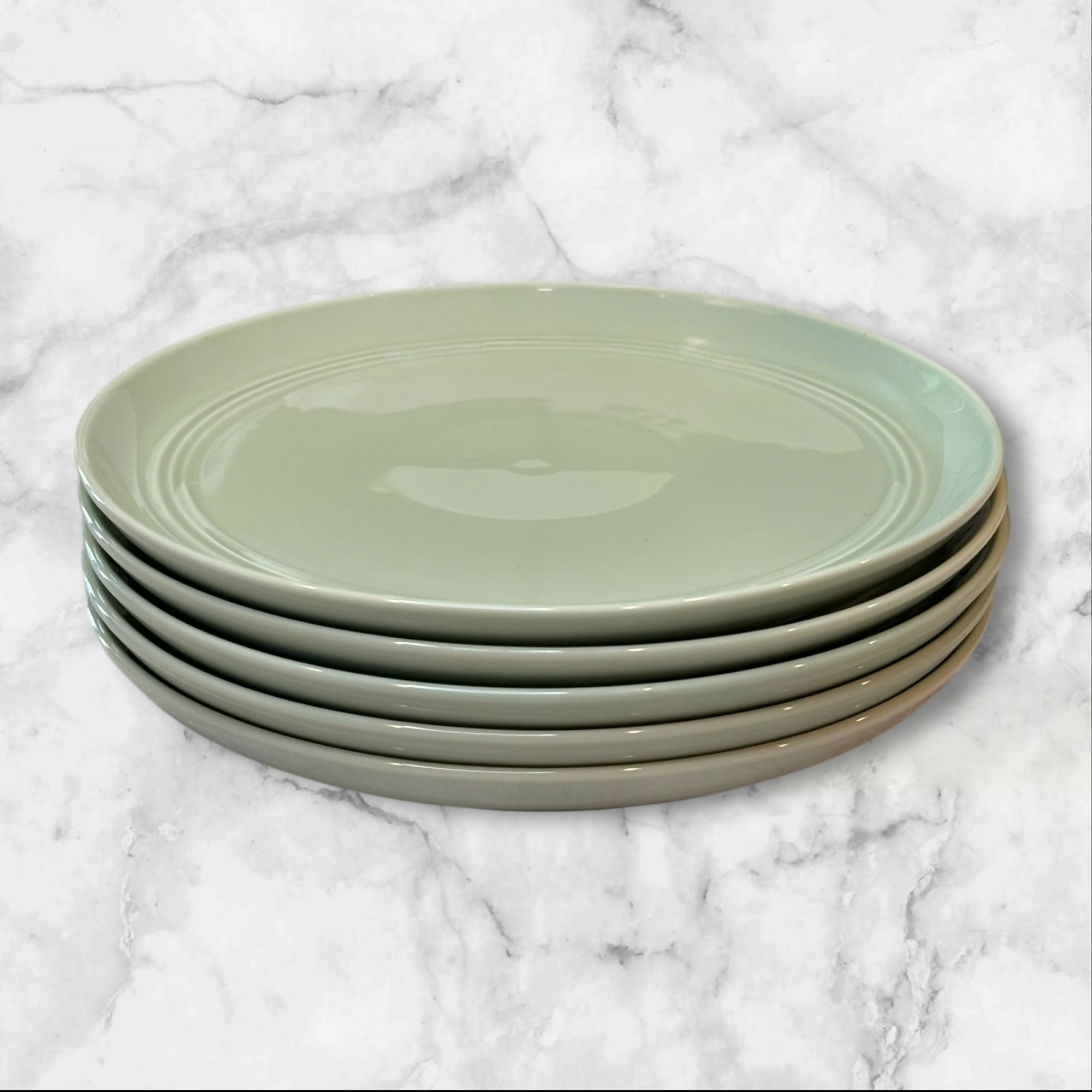 Crate & Barrel Hue Green Aaron Probyn Salad Plates | Set of 5 | Great Condition