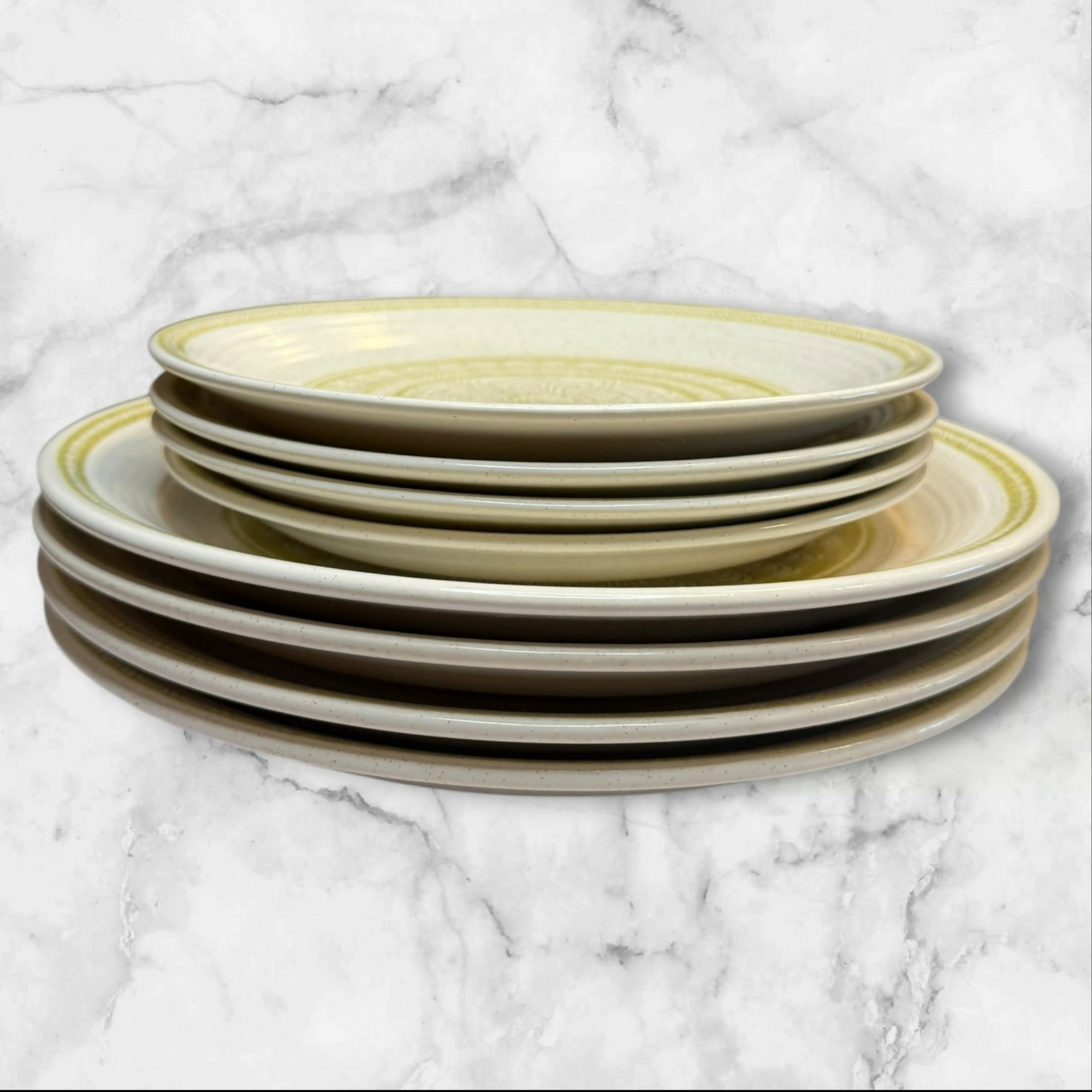 Franciscan Hacienda Green Dinner & Salad Plates Set of 8 | Excellent Condition